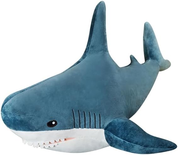Ryttir 31 Inch XL Giant Shark Stuffed Animals,Chubbier Shark Pillow Soft Shark Plush Shark Body Pillow Stuffed Shark Décor, Perfect Chrismas Stress Relief Gift for Kids Women