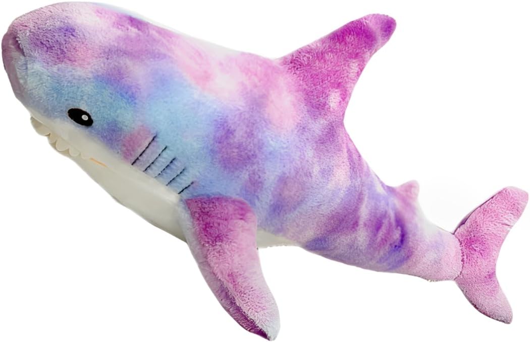 Plush Shark Toy Pillow, 31.4-inch Giant Shark Plush Animal Toy Super Soft and Cute Pillow Children’s Boys and Girls Room Decoration Bedtime Gift (80CM,Blue)