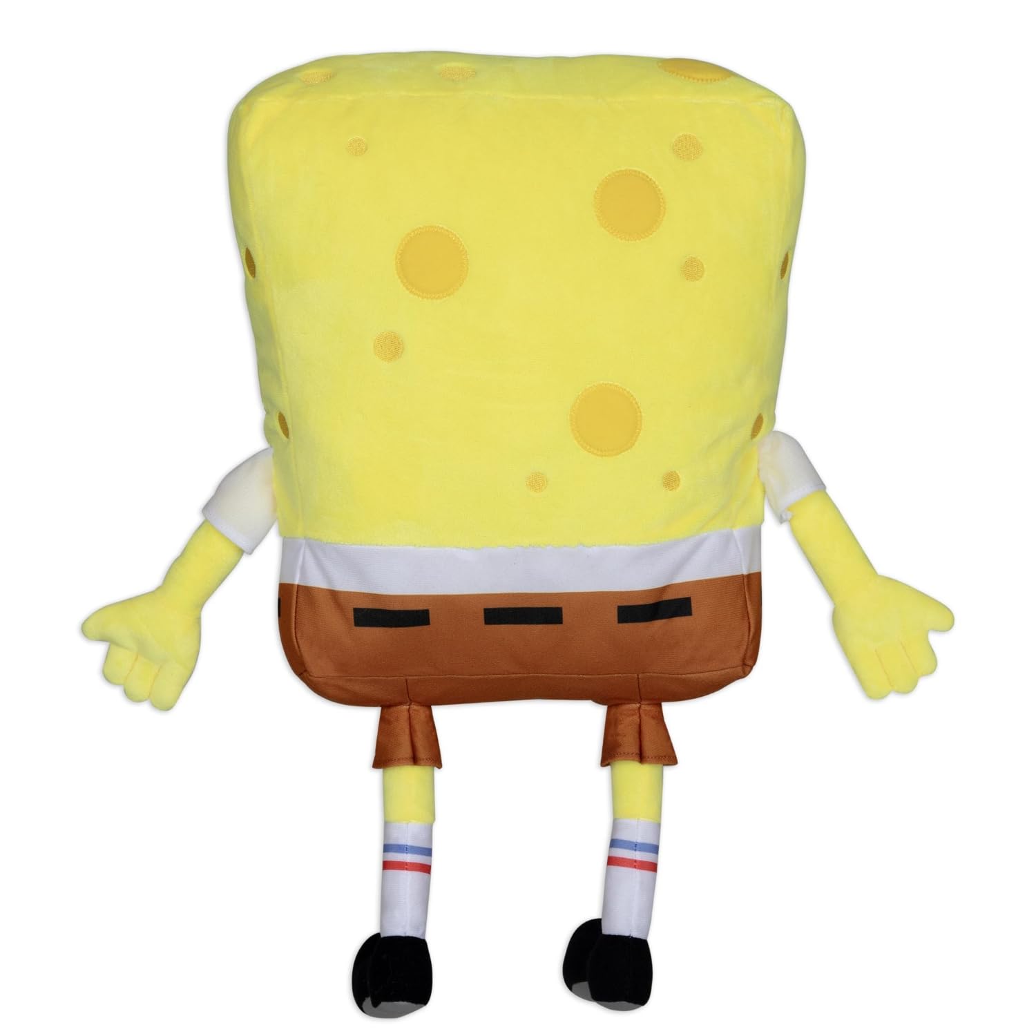 NoJo Spongebob Squarepants Plush Toddler Cuddle Pillow Soft Character for Kids Decorative for Travel, Playtime, Nursery Décor, Gifting, Daycare (Officially Licensed Product)
