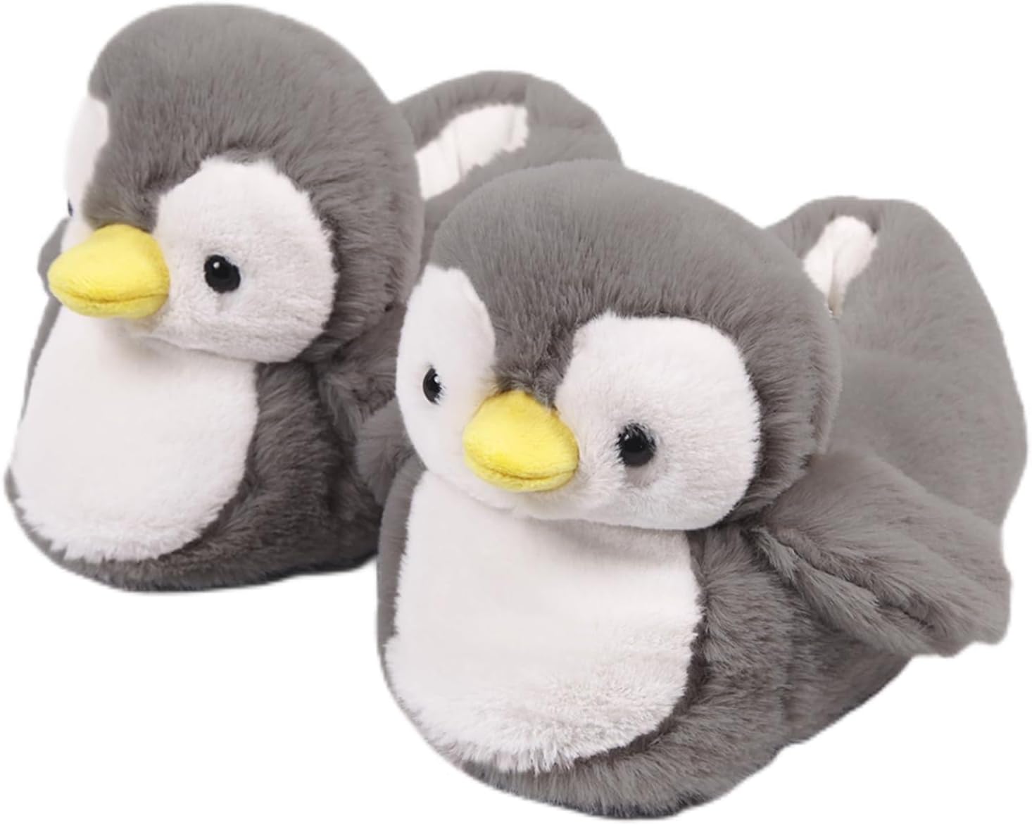 Penguin Cute Women Slippers Funny Animal Slippers Novelty Plush Slippers Fluffy Fuzzy Winter Warm Bedroom House Shoes Cartoon Slippers for Women Men Teen Girls