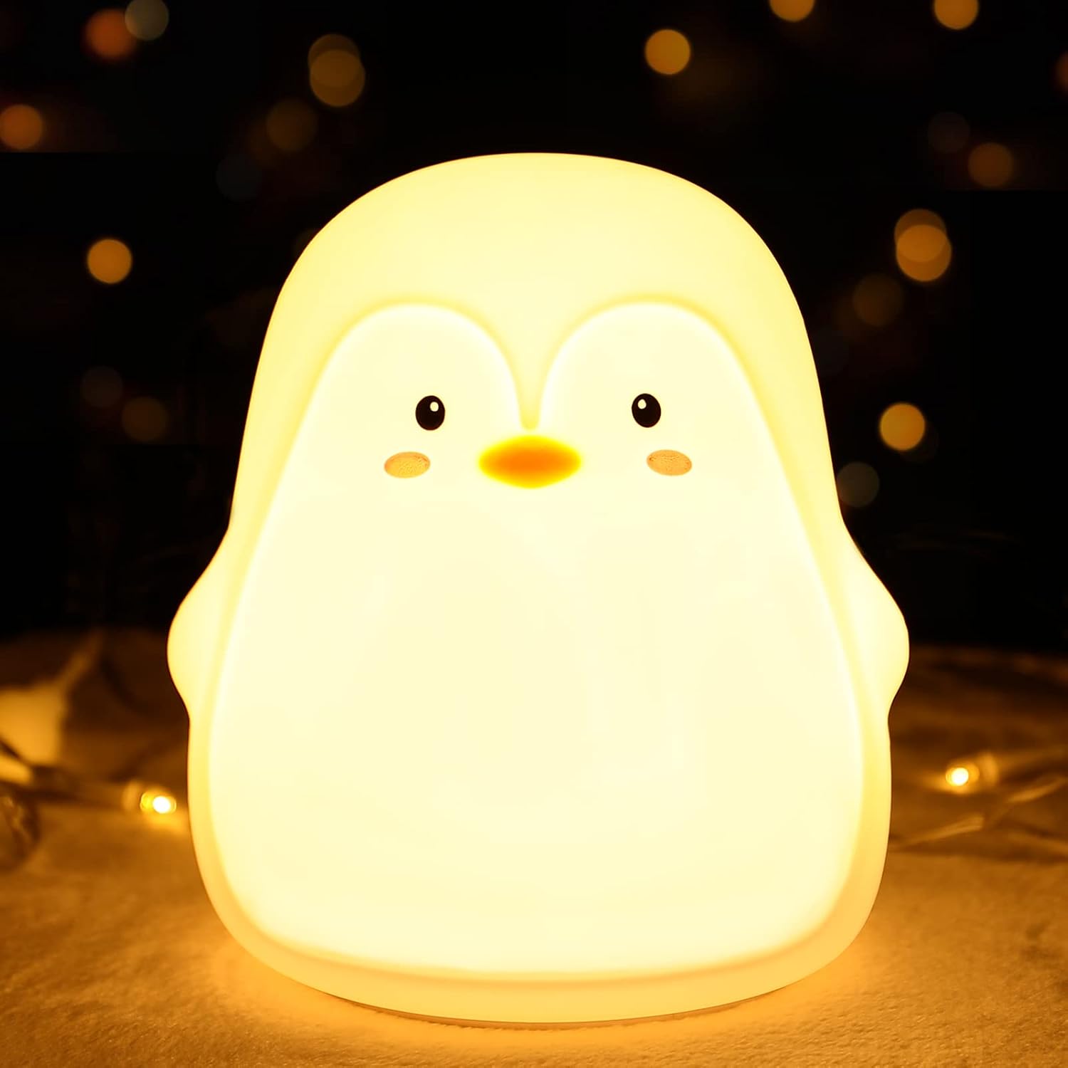 LOVERUIS Axolotl Night Light for Kids Gifts Squishy Nightlight for Kid Room Decor Girls Rechargeable 1/3 Hours Timer Lamp Colorful Cute Lights Toddle Baby (Big Eye)