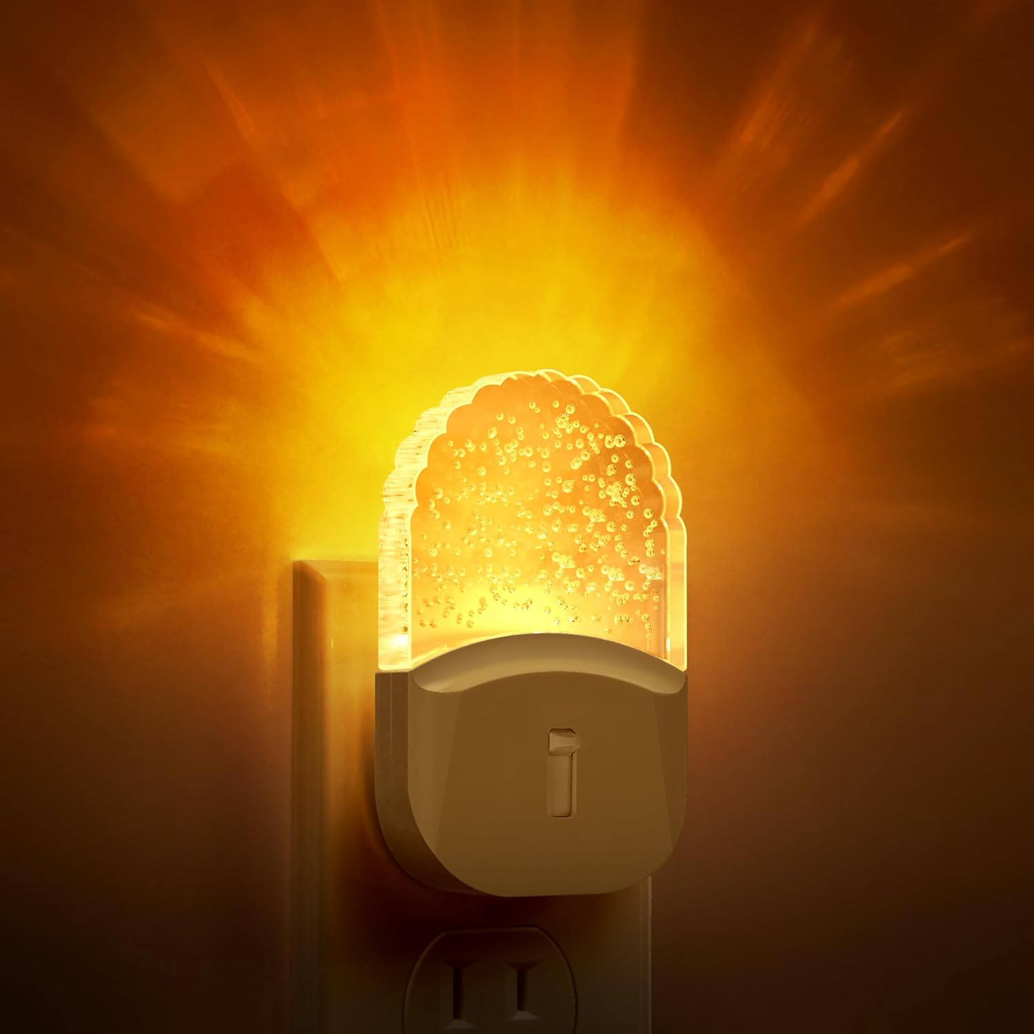 Night Lights Plug Into Wall [2 Pack], Color Changing Night Light for Kids, 8-Color RGB LED Nightlight with Dusk to Dawn Sensor for Bathroom Decor, Children Room, Gift