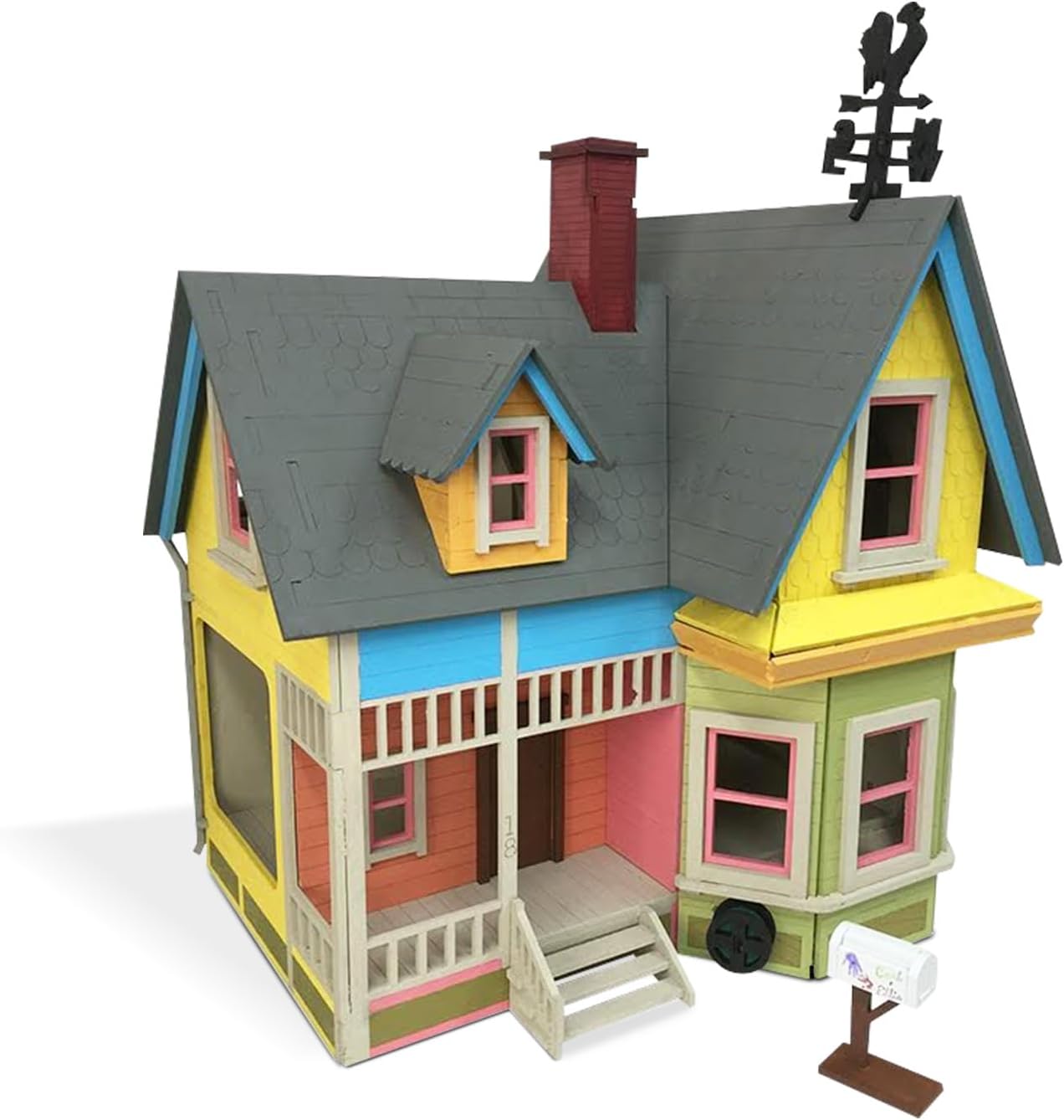 Bird's Wood Shack 3D Wooden Puzzle DIY Miniature House Kit - DIY Tiny House Kit from Up Movie - Easy-to-Assemble 1/8” Baltic Birch Wood - Model House Kit for Family, School, Hobby, Art & Craft Gift