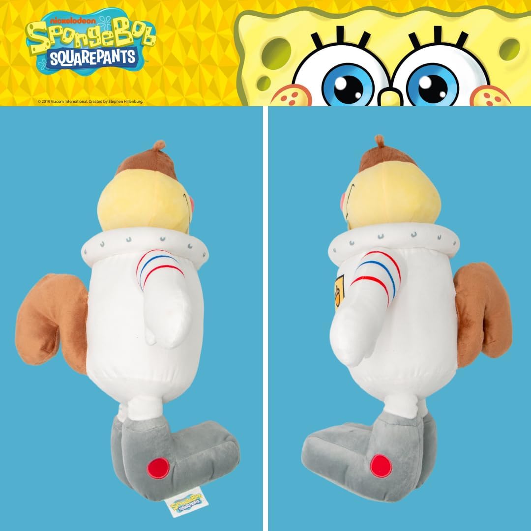 Spongebob Squarepants Sandy Cheeks Plush Cuddle Pillow, Super Soft & Cozy, (Officially Licensed Product) by Franco Collectibles