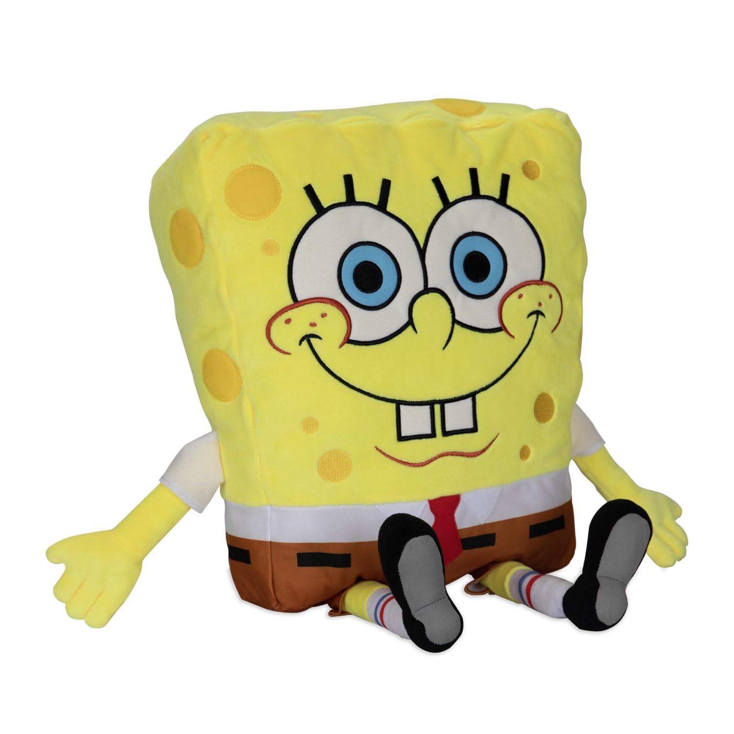 NoJo Spongebob Squarepants Plush Toddler Cuddle Pillow Soft Character for Kids Decorative for Travel, Playtime, Nursery Décor, Gifting, Daycare (Officially Licensed Product)