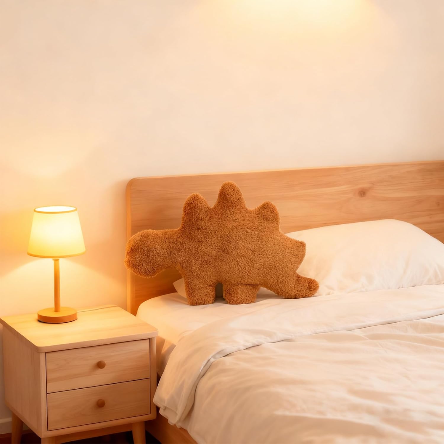 Dino Nugget Pillow, 18 inch Soft Dinosaur Chicken Nuggets Pillow for Birthday Gifts, Dinosaur Theme Party Decorations