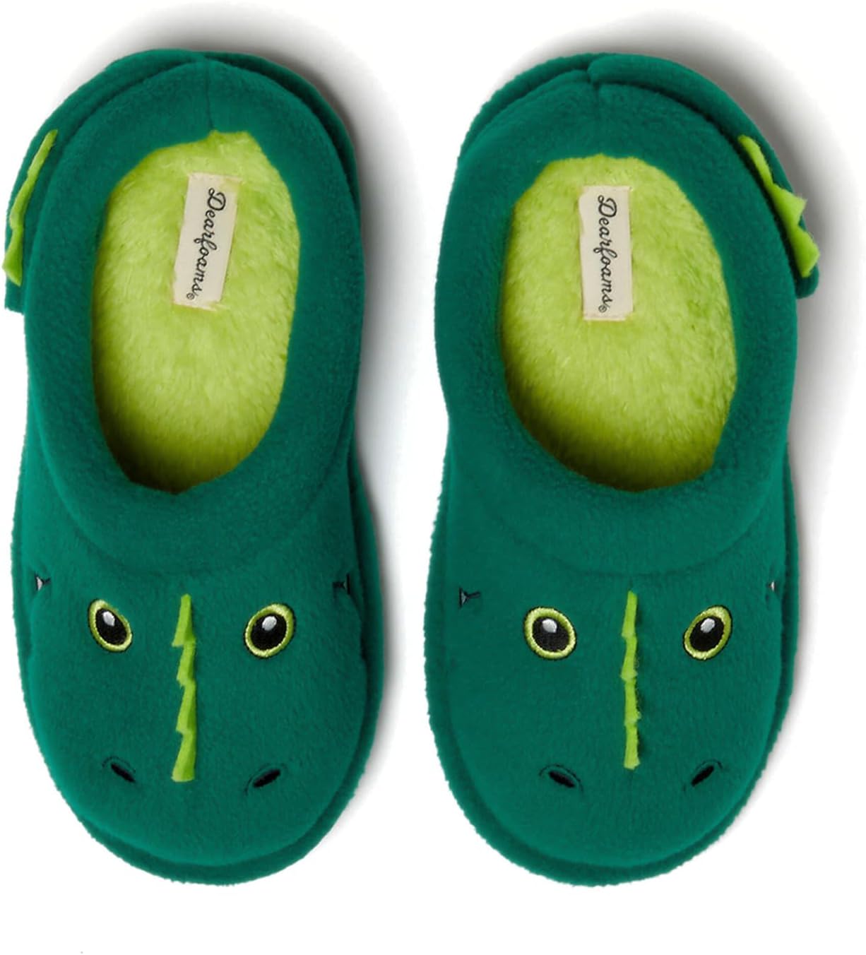 Dearfoams unisex-child Kids Toddlers Whimsical Animal Critter Washable Slipper