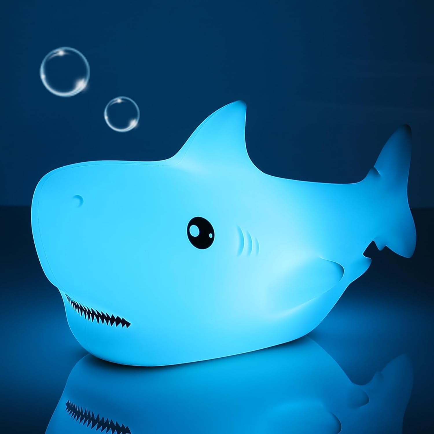 LOVERUIS Axolotl Night Light for Kids Gifts Squishy Nightlight for Kid Room Decor Girls Rechargeable 1/3 Hours Timer Lamp Colorful Cute Lights Toddle Baby (Big Eye)