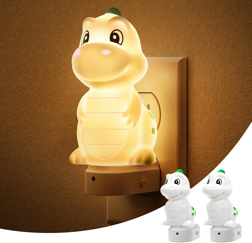 L LOHAS LED Plug in Night Light for Kids, 3D Cute Puppy Night Lights with Dusk to Dawn Sensor, RGB+Soft White 3000K Dog Night Light, Christmas Birthday Gift Nightlight for Kids, Room Decor