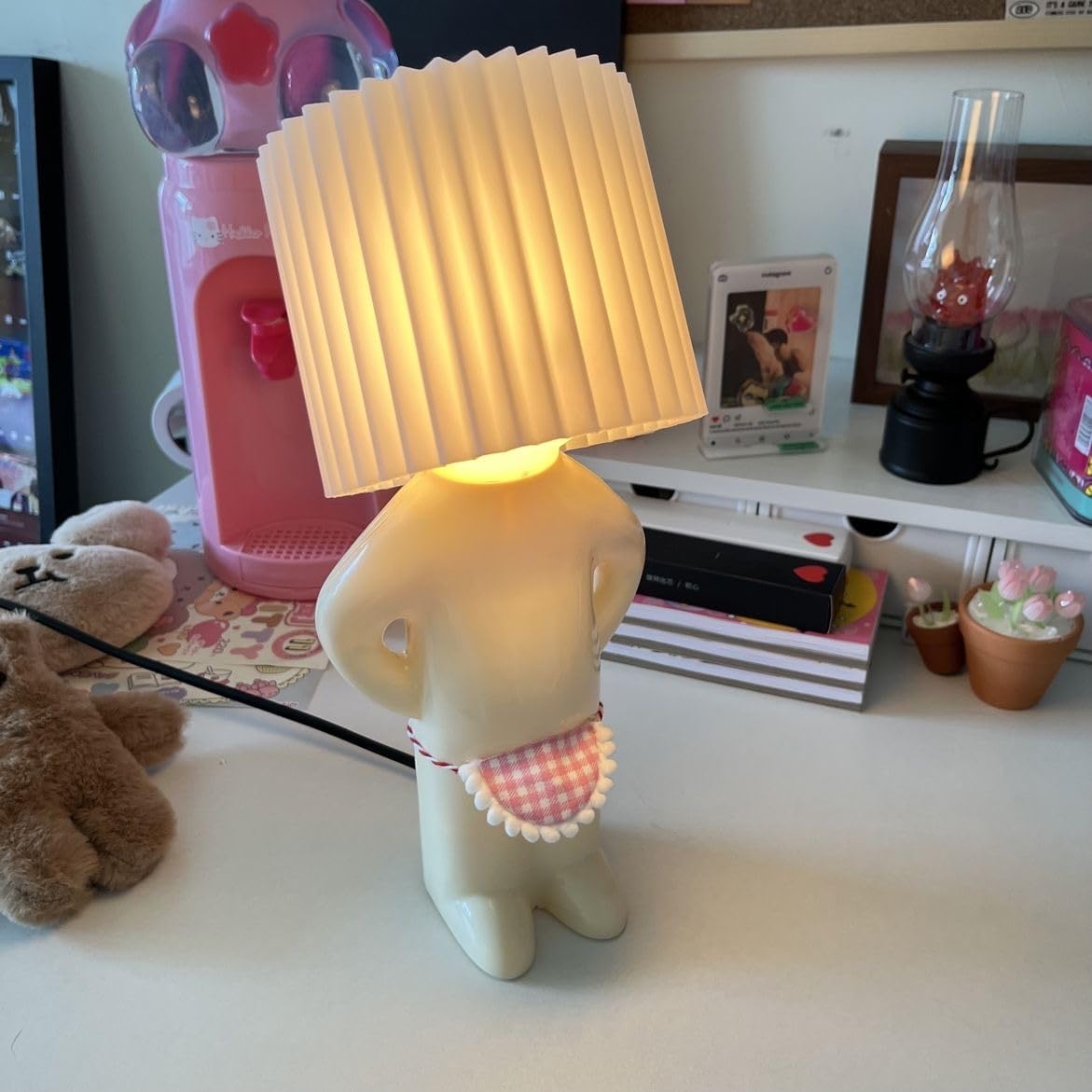 Bedside Night Light, shy man lamp，Mothers Day Gifts for Mom Wife,Birthday Christmas Gifts for Men Women Boyfriend Girlfriend, Funny Anniversary Gag Gifts, White Elephant Easter Gifts for Adults