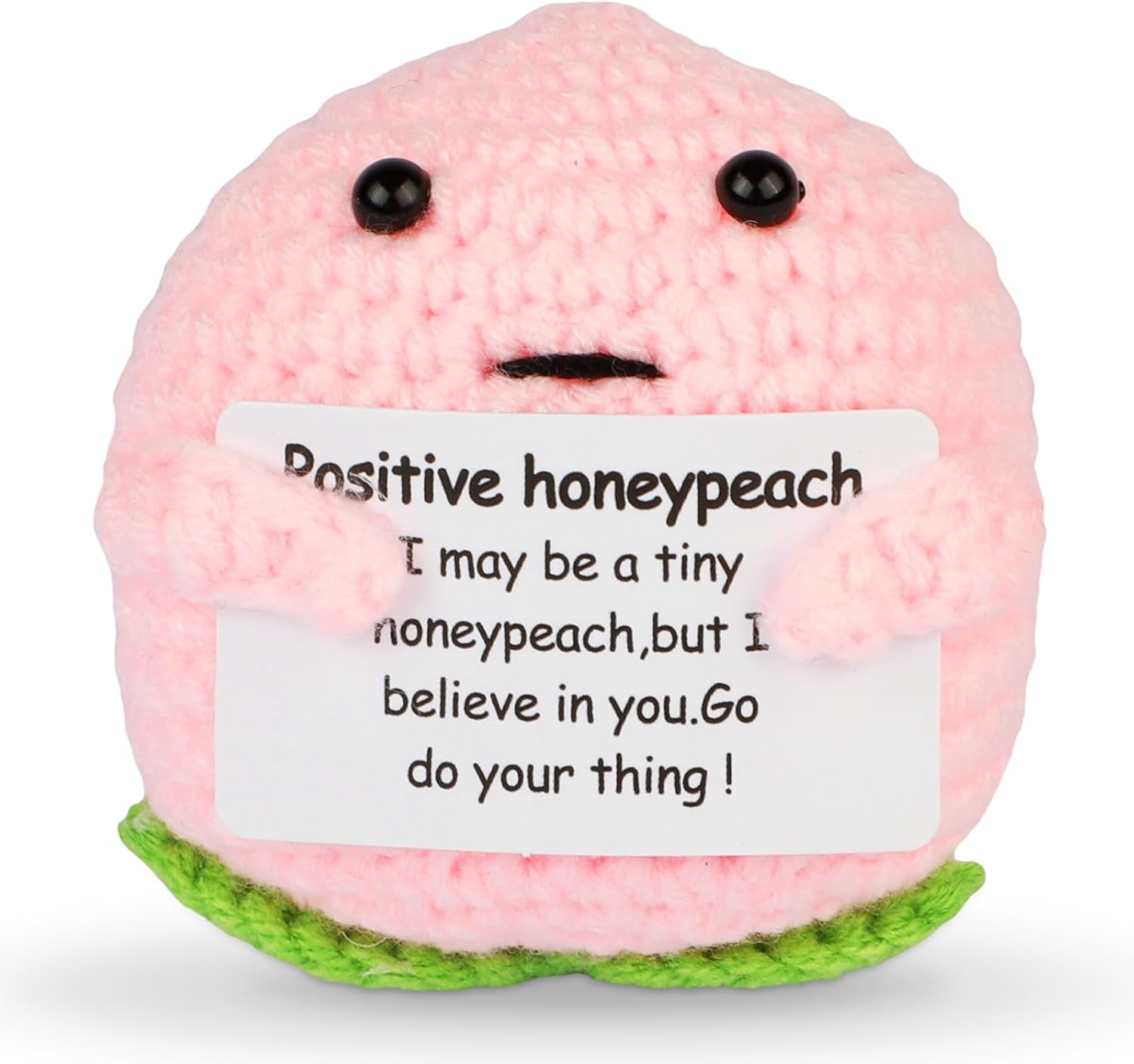 Hoedia Emotional Pickle Small Mother’s Day Easter Gifts for Women Men Her Him, Crochet Cucumber Cute Funny Inspirational Support Stuffers College Office Friend Birthday Basket Filler Decorations