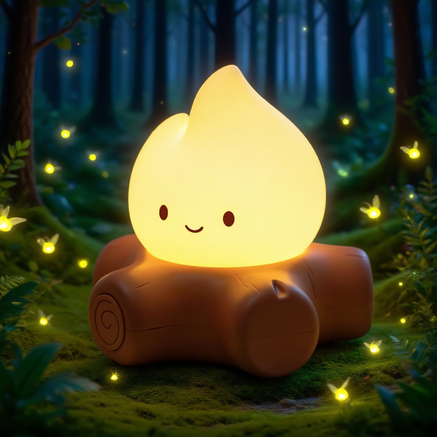 Flameless Candles Lamp, Led Candles,Cute Kerosene Lamp,Silicone Flame Amber Light,Adjustable Dimmable Rechargeable Night Light for Kids,Girls,Teenager Kids Bedroom Christmas