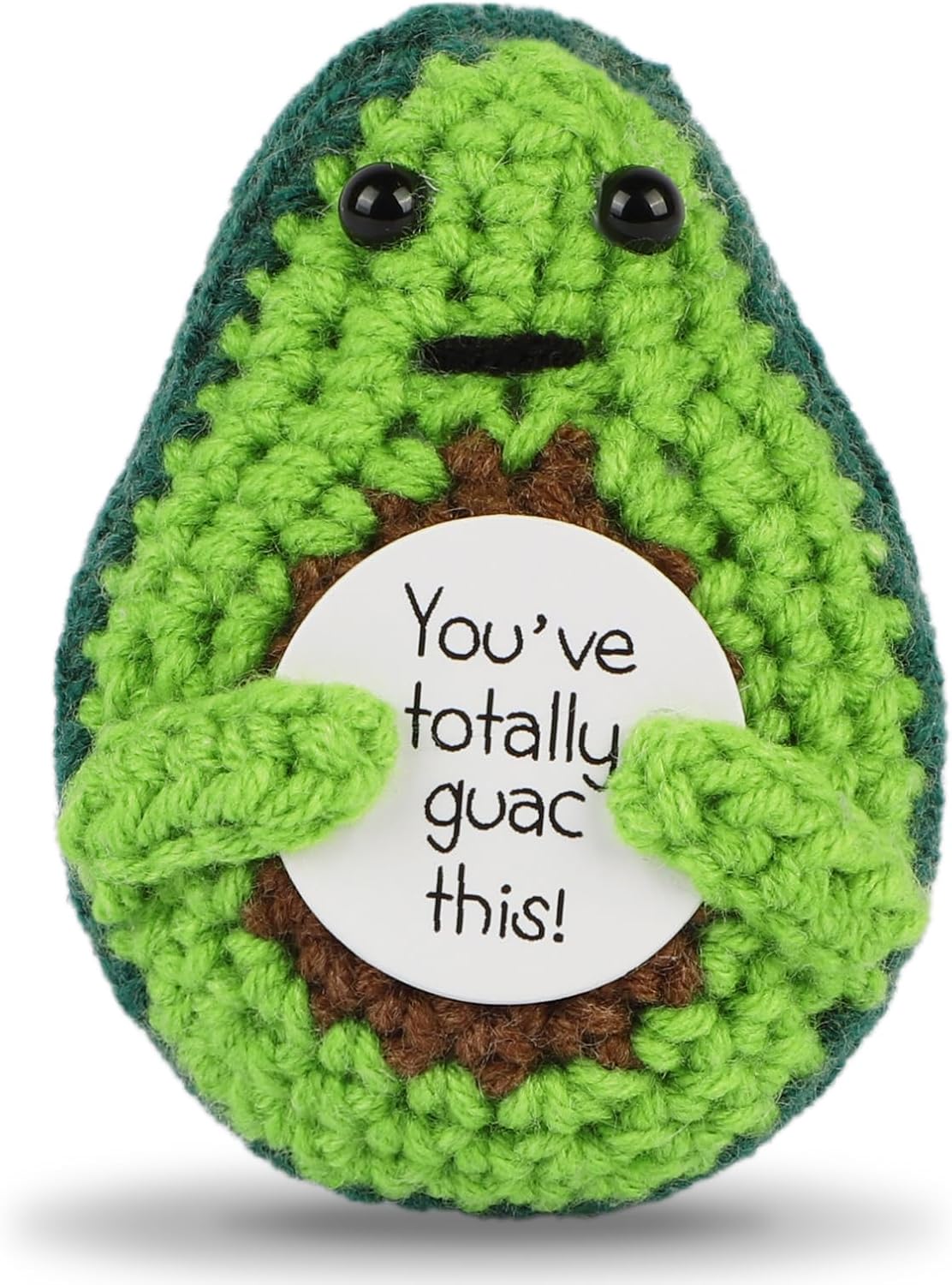 Hoedia Emotional Pickle Small Mother’s Day Easter Gifts for Women Men Her Him, Crochet Cucumber Cute Funny Inspirational Support Stuffers College Office Friend Birthday Basket Filler Decorations