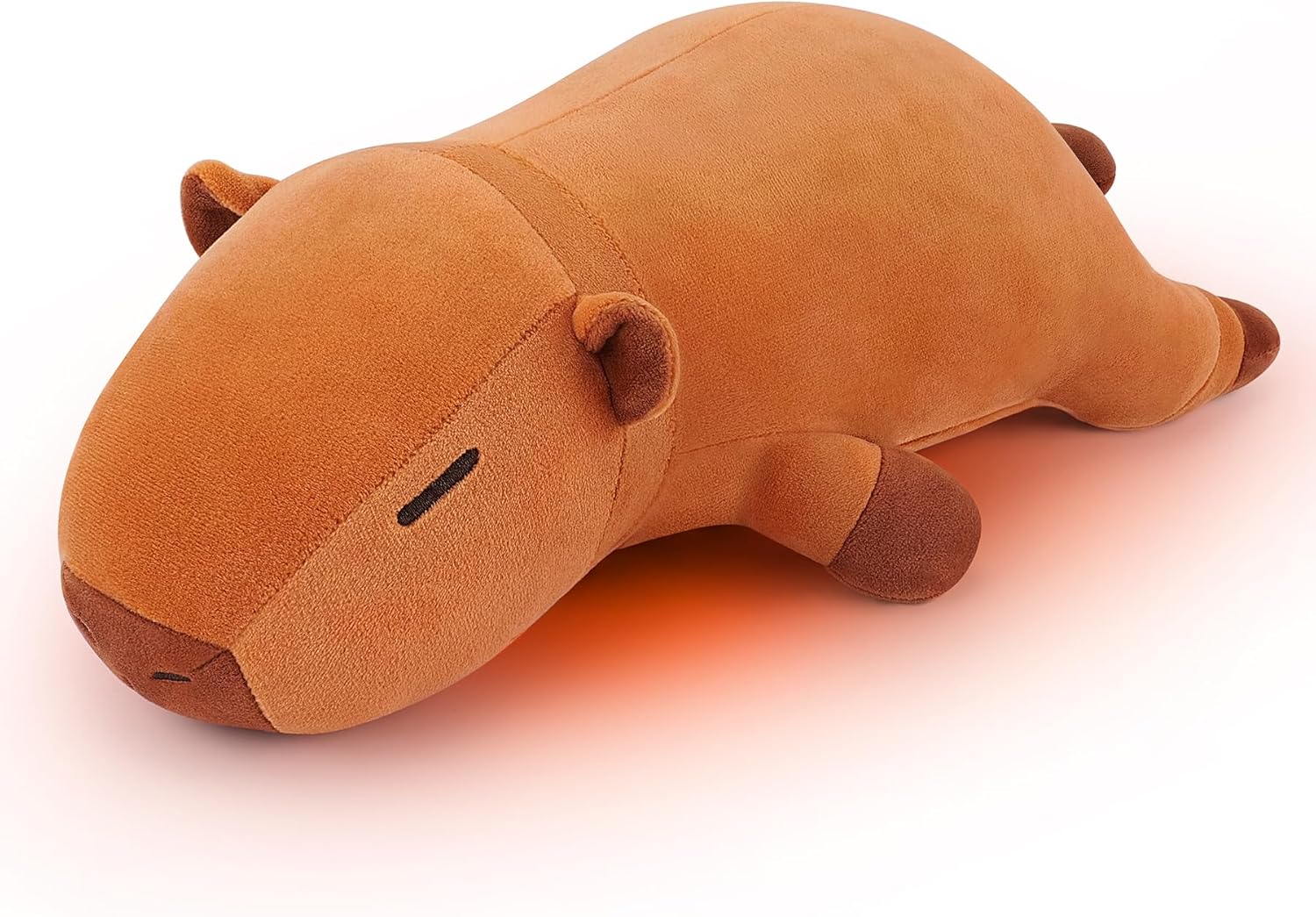 1.8lb Capybara Microwavable Heating Pad-14'' Cuddly Capybara Heating Pads for Cramps &Period Pain Relief for Women,Heatable & Coolable Stuffed Animals Bedtime Birthday Gift for Women Kids