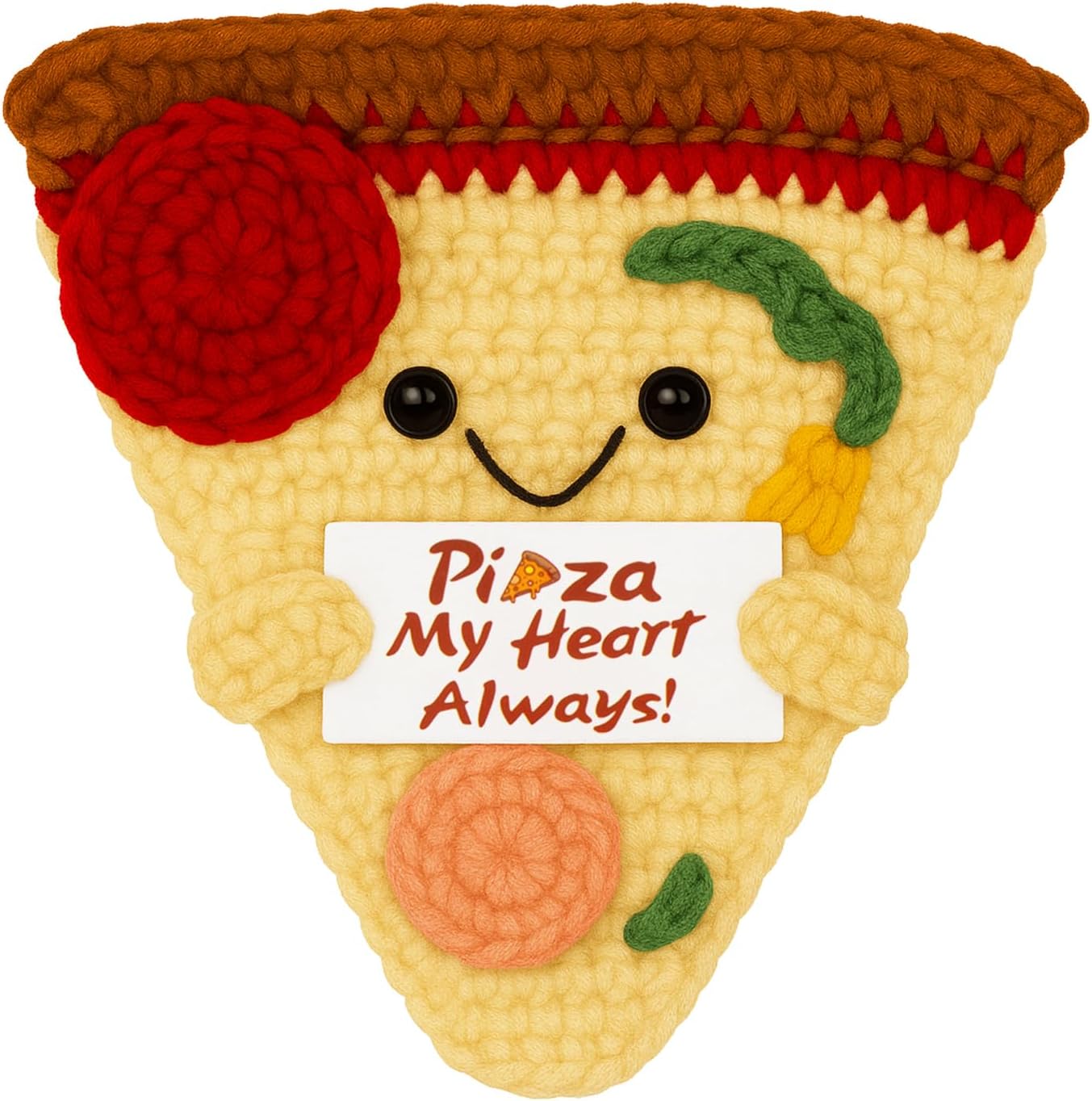 Funny Positive Coffee, Emotional Crochet Doll, Cute Crochet Potato Partner Toy with Positive Card Cheer Up Funny Gag Gifts for Best Friend Birthday Women Teacher Fall（Coffee