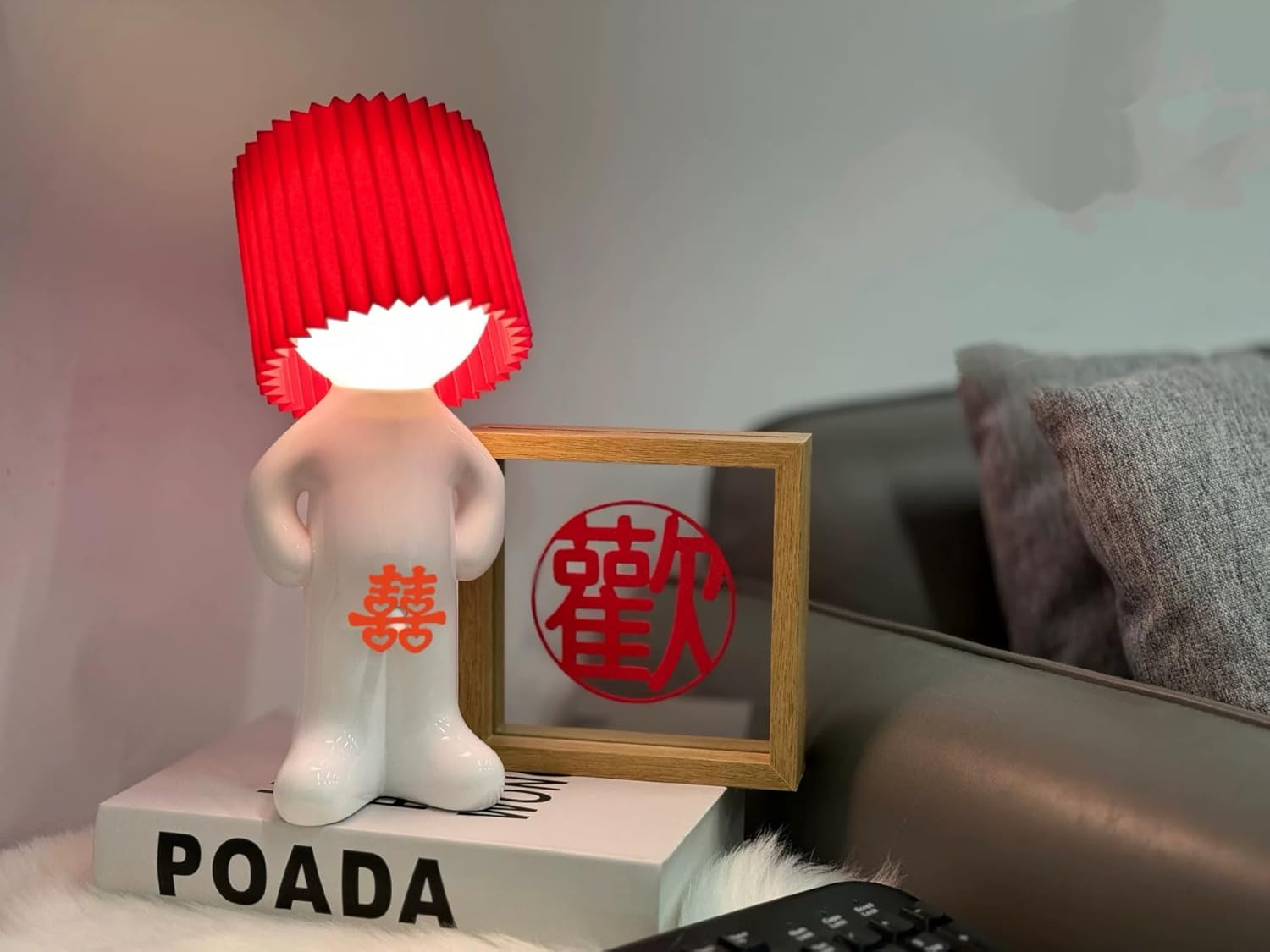 Bedside Night Light, shy man lamp，Mothers Day Gifts for Mom Wife,Birthday Christmas Gifts for Men Women Boyfriend Girlfriend, Funny Anniversary Gag Gifts, White Elephant Easter Gifts for Adults