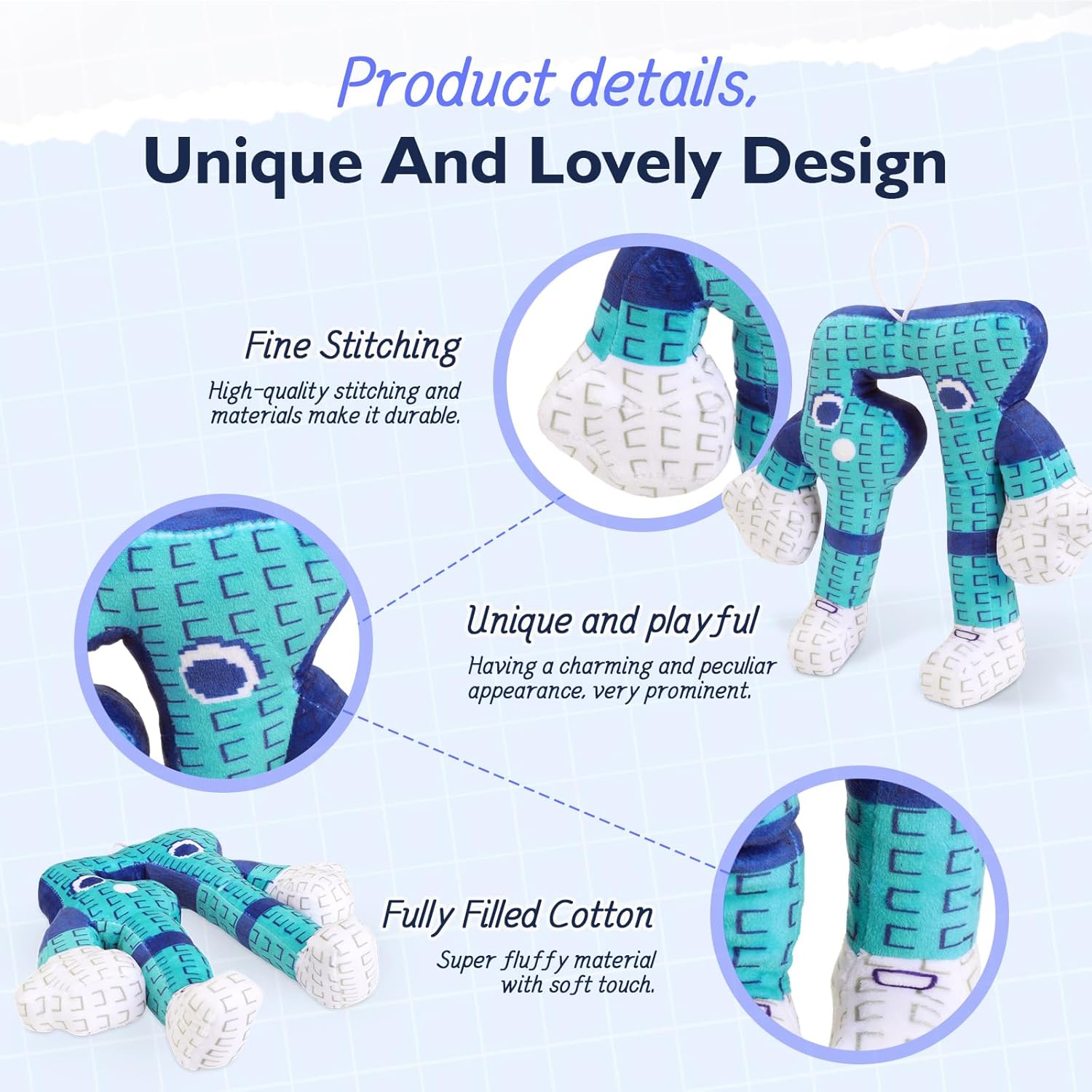 10 Inch 67 Plush Toy - Soft Stuffed Number Character, Pixel-Style Steal A Brainrot Inspired Plushie, for Kids, Gamers, Collectors & Internet Culture Fans