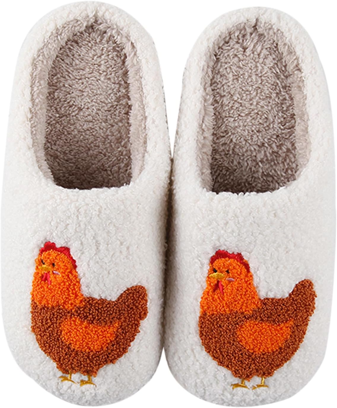 Cute Animal Slippers for Women Man Cartoon Animal Slippers for Woman Fuzzy Memory Foam Winter Warm Fluffy Shoes