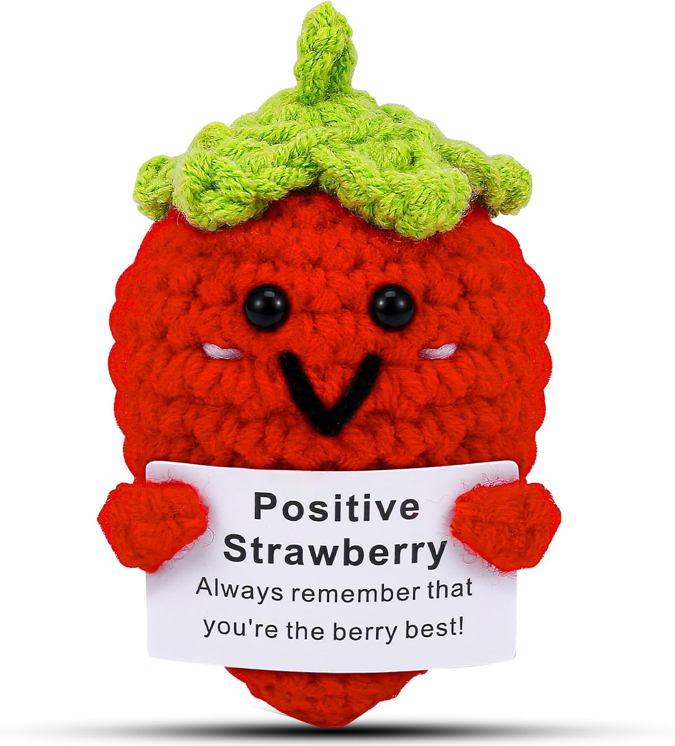 Hoedia Emotional Pickle Small Mother’s Day Easter Gifts for Women Men Her Him, Crochet Cucumber Cute Funny Inspirational Support Stuffers College Office Friend Birthday Basket Filler Decorations