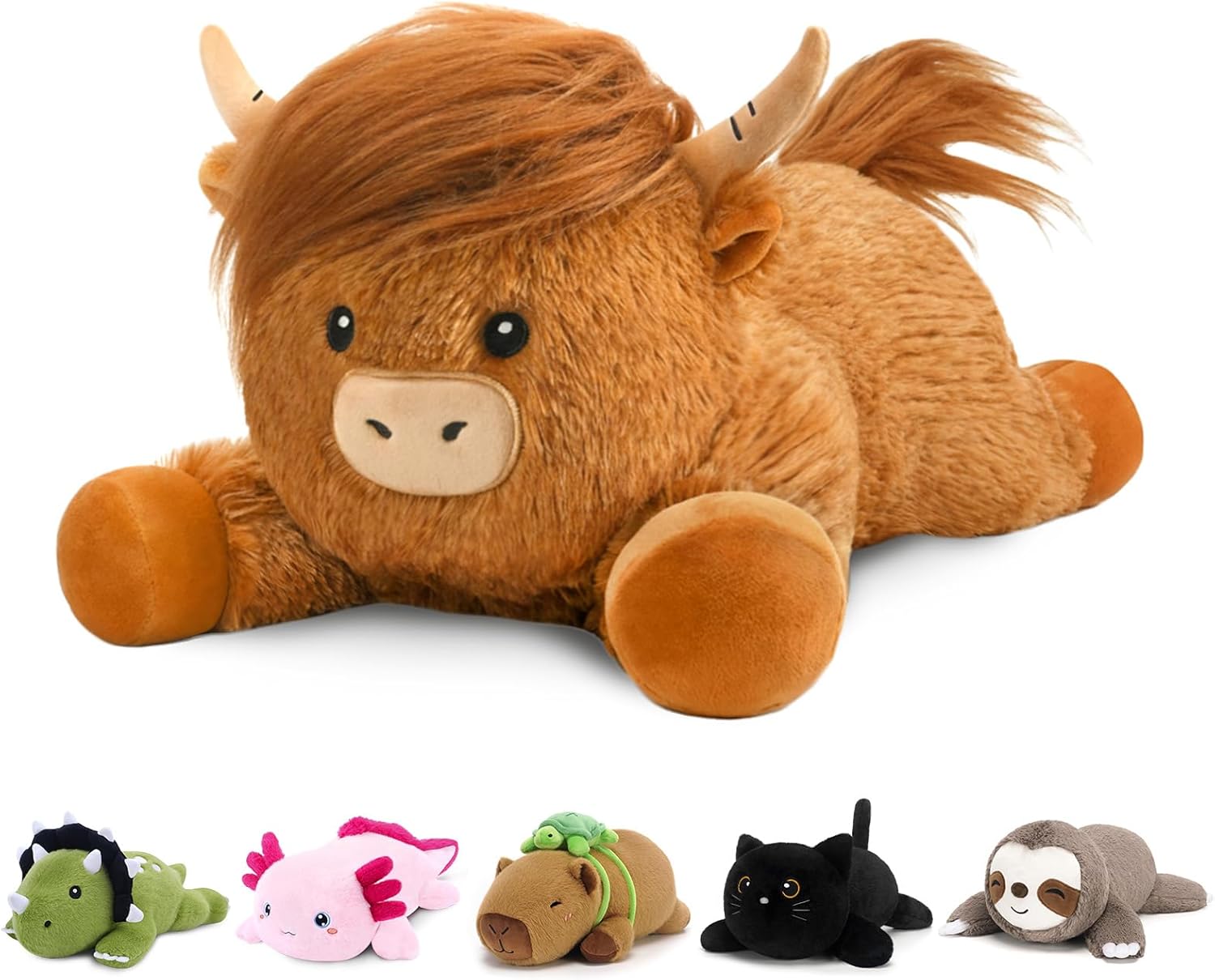 SQEQE Weighted Stuffed Animals Dinosaur Plush, Weighted Stuffed Animals Dino Plushies for Cozy Comfort, Soft T-Rex Pillow Toy for Kids Adults, Valentines & Birthday Gifts 9.8 Inch, 0.8 Lb