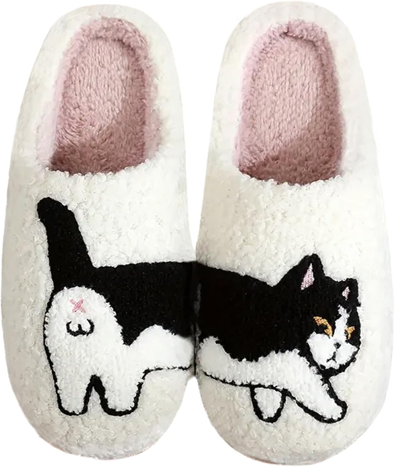 Cute Animal Slippers for Women Man Cartoon Animal Slippers for Woman Fuzzy Memory Foam Winter Warm Fluffy Shoes