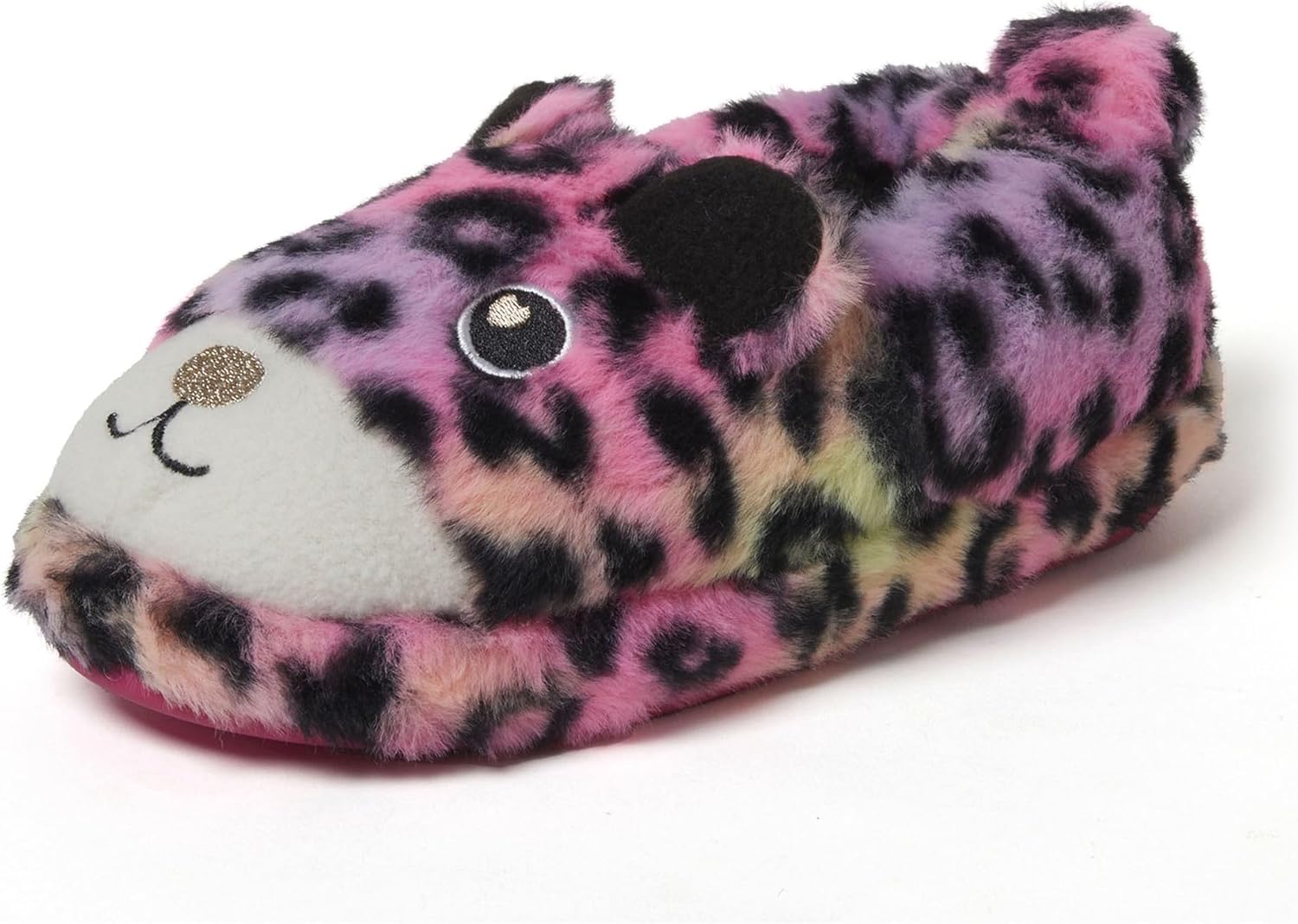 Dearfoams unisex-child Kids Toddlers Whimsical Animal Critter Washable Slipper