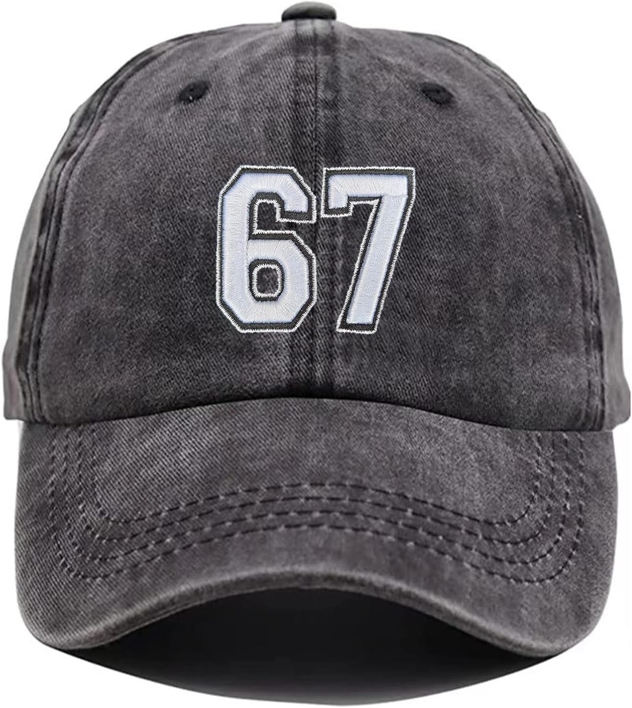 67 Hat for Men Women, 6 7 Baseball Cap Funny Six Seven Embroidered Graphic Cool Novelty 6-7 Trucker Dad Cap Birthday Presents