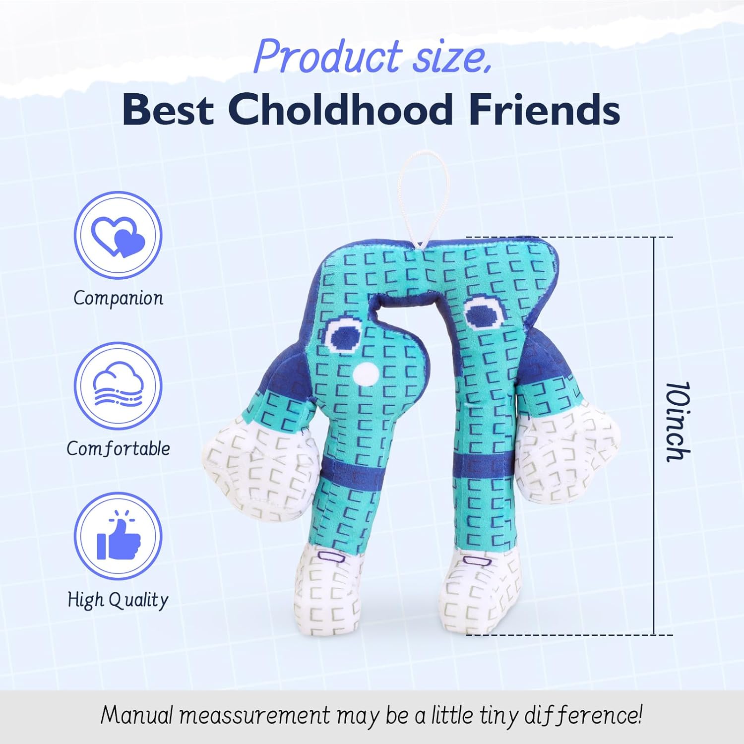 10 Inch 67 Plush Toy - Soft Stuffed Number Character, Pixel-Style Steal A Brainrot Inspired Plushie, for Kids, Gamers, Collectors & Internet Culture Fans