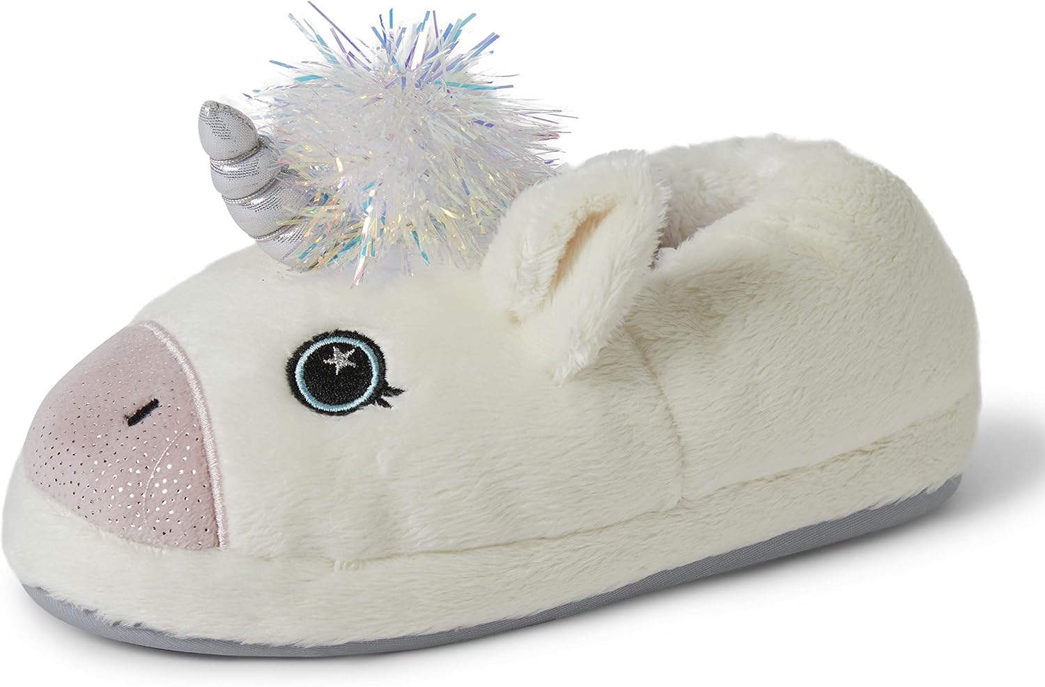Dearfoams unisex-child Kids Toddlers Whimsical Animal Critter Washable Slipper