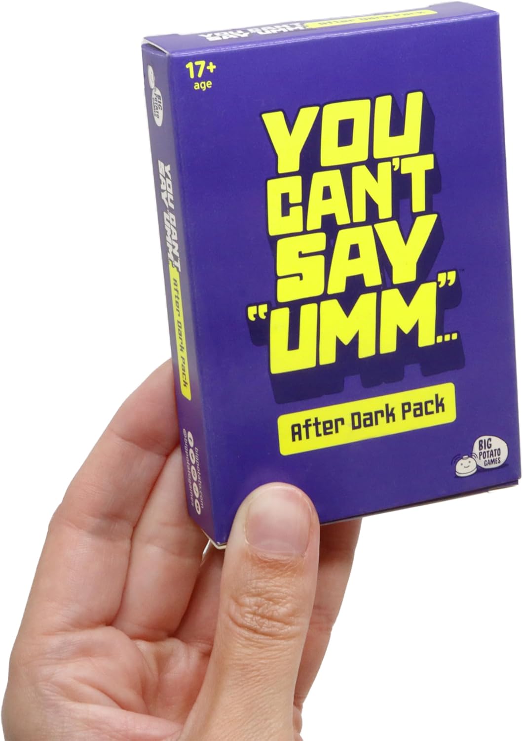 Big Potato You Can't Say UMM: A Party Game for Family and Adults, Fast-Paced Family Word Game, Must Have for Game Night, Bonus Content Included