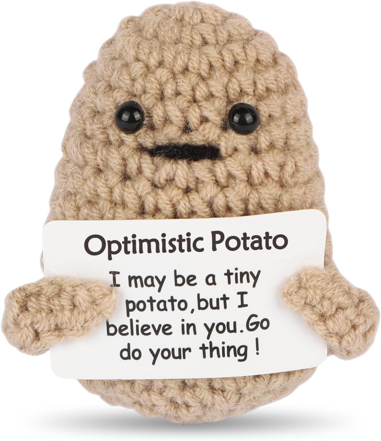 Hoedia Emotional Pickle Small Mother’s Day Easter Gifts for Women Men Her Him, Crochet Cucumber Cute Funny Inspirational Support Stuffers College Office Friend Birthday Basket Filler Decorations