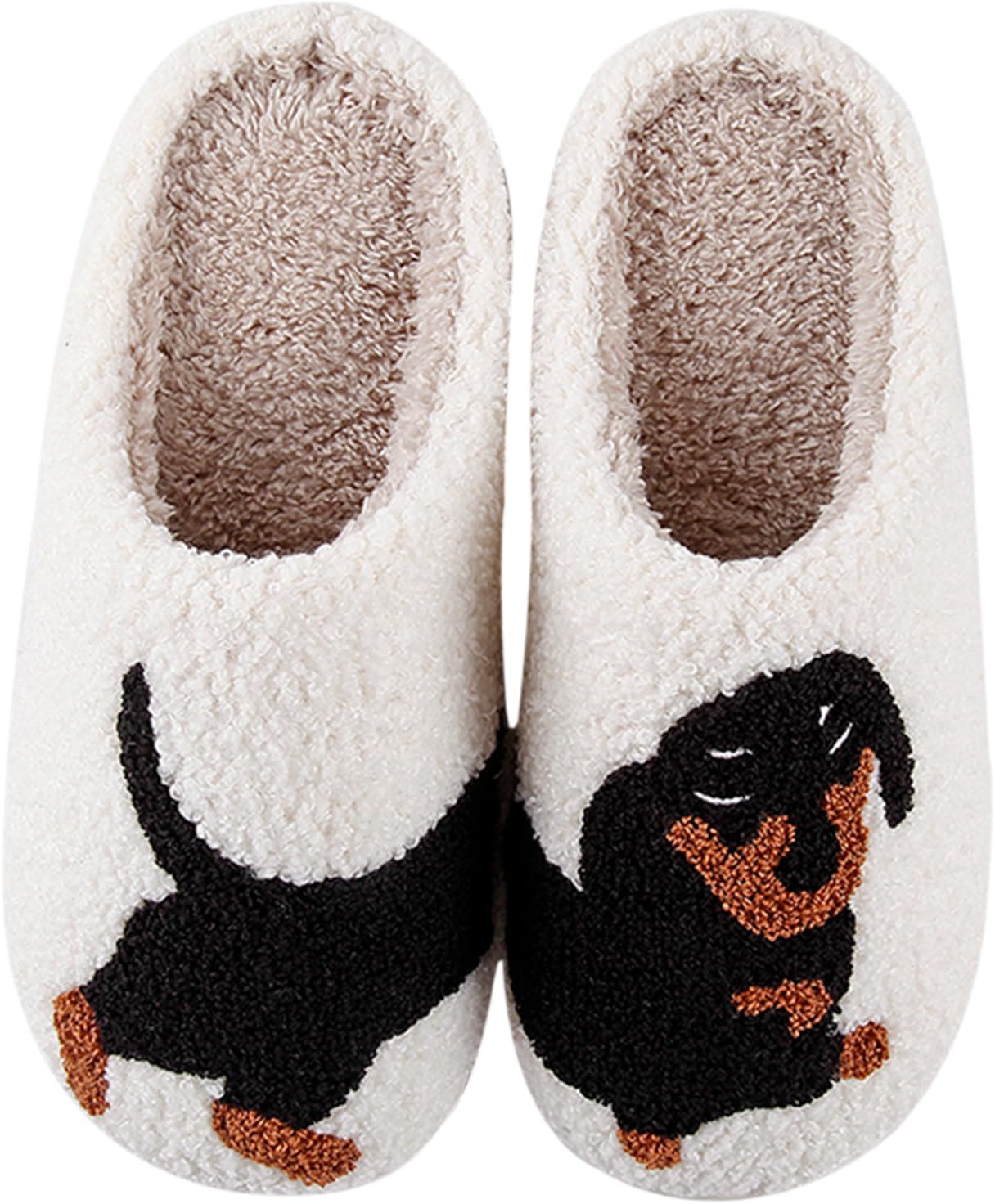 Cute Animal Slippers for Women Man Cartoon Animal Slippers for Woman Fuzzy Memory Foam Winter Warm Fluffy Shoes