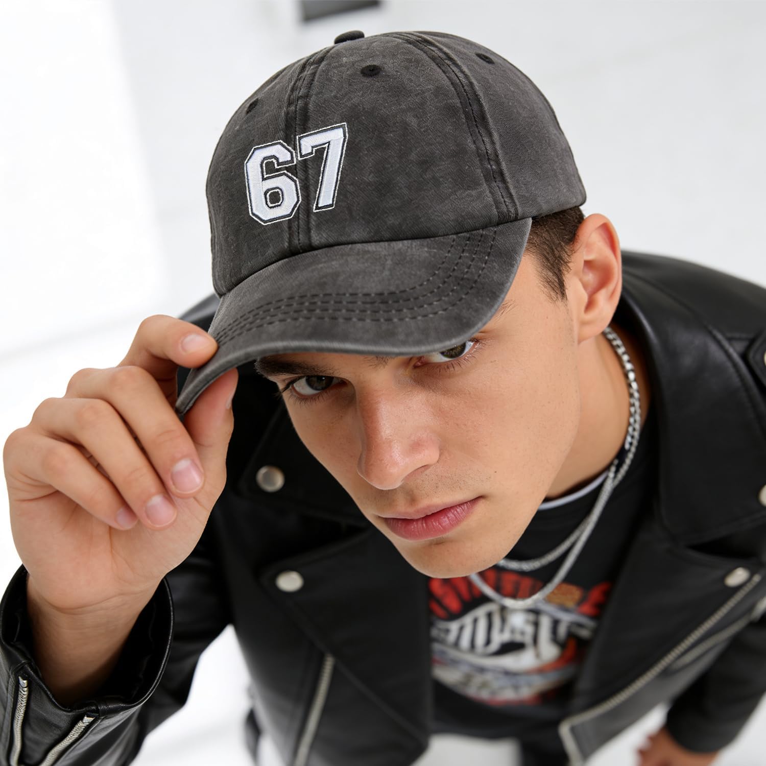 67 Hat for Men Women, 6 7 Baseball Cap Funny Six Seven Embroidered Graphic Cool Novelty 6-7 Trucker Dad Cap Birthday Presents