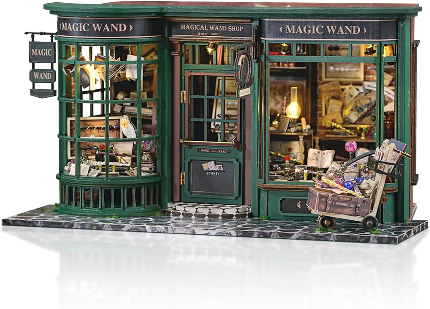 GuDoQi DIY Miniature Dollhouse Kit, Tiny House kit with Music, Miniature House Kit 1:24 Scale, Great Handmade Crafts Gift for Birthday, Christmas Night