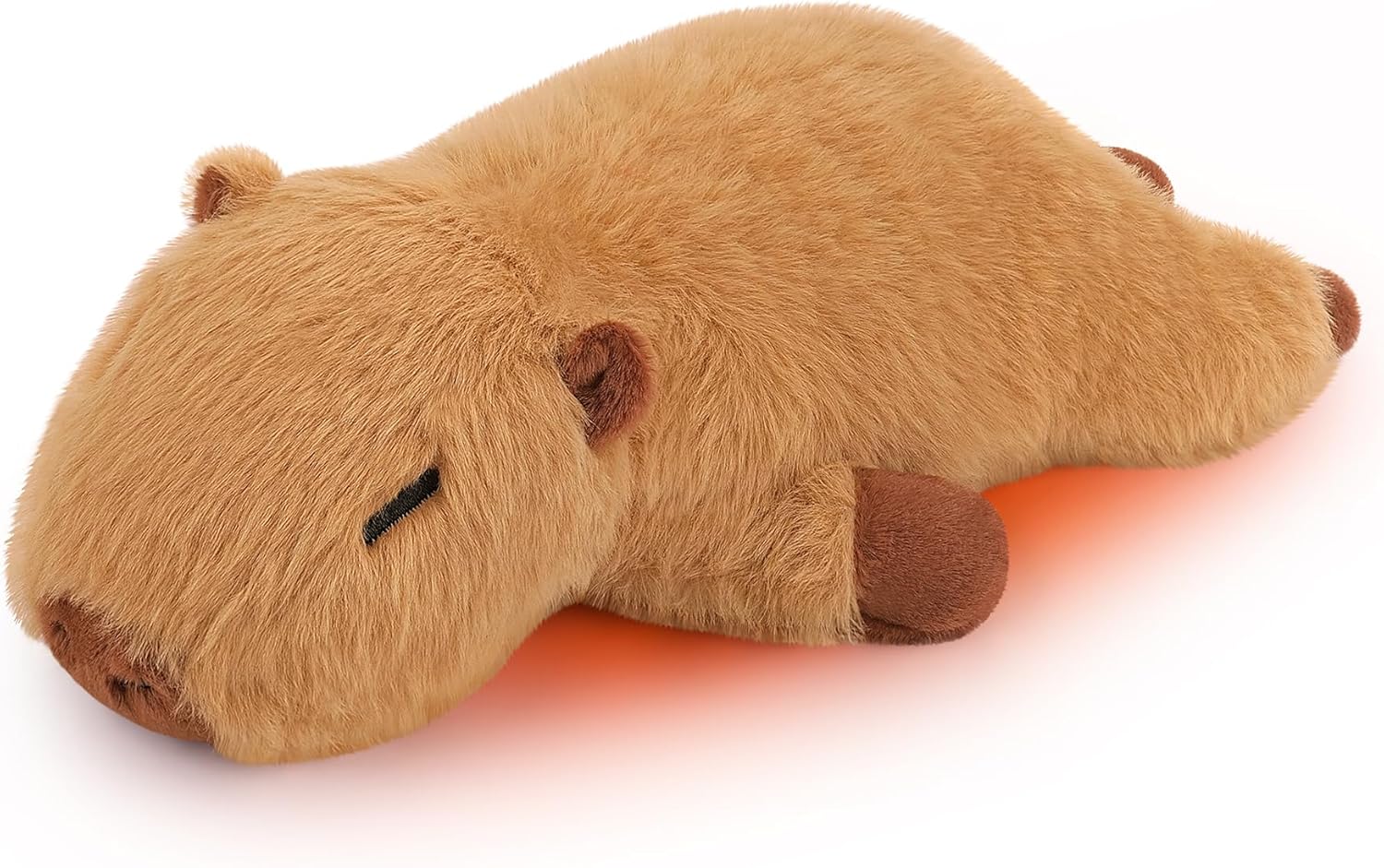 1.8lb Capybara Microwavable Heating Pad-14'' Cuddly Capybara Heating Pads for Cramps &Period Pain Relief for Women,Heatable & Coolable Stuffed Animals Bedtime Birthday Gift for Women Kids