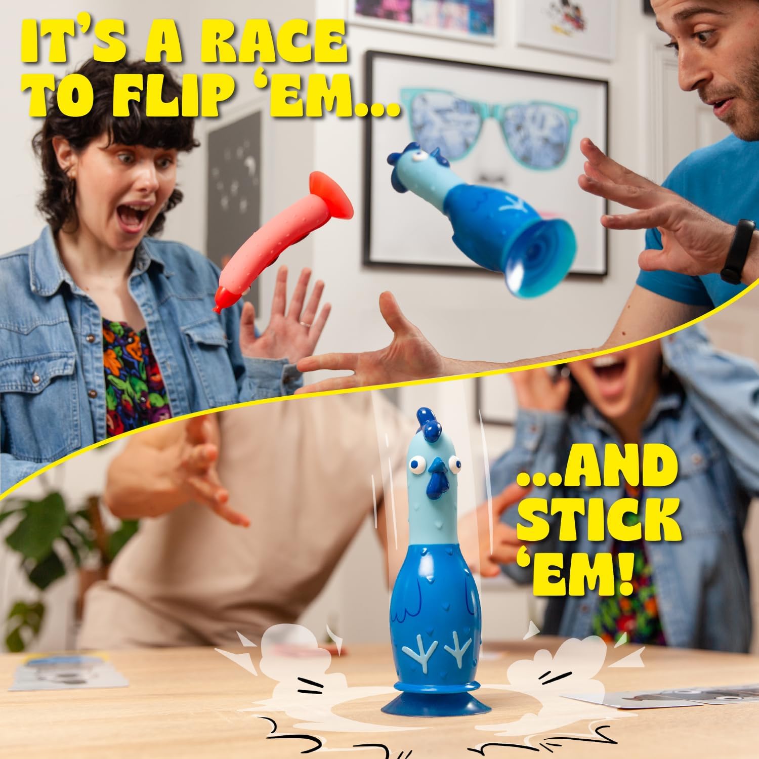 Big Potato Chicken vs Hotdog: Funniest Party Game You'll Ever Play | Flippin' Fun for Family, Adults and Kids | Bonus Content Included | Perfect Easter Basket Stuffer Game