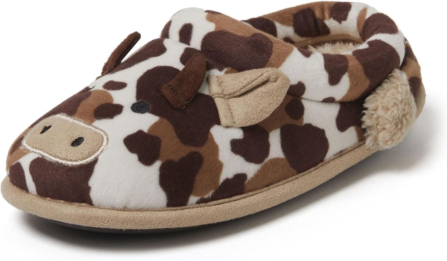 Dearfoams unisex-child Kids Toddlers Whimsical Animal Critter Washable Slipper