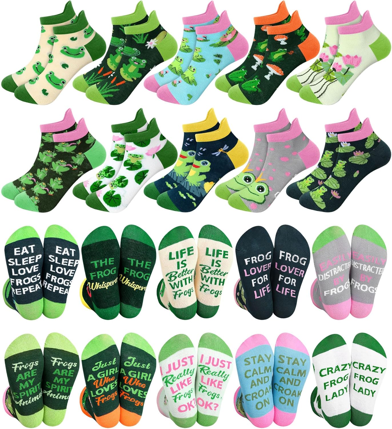 10 Pairs Funny Animals Socks Capybara Goat Pig Frog Chicken Dachshund Socks Animal Valentine Gifts