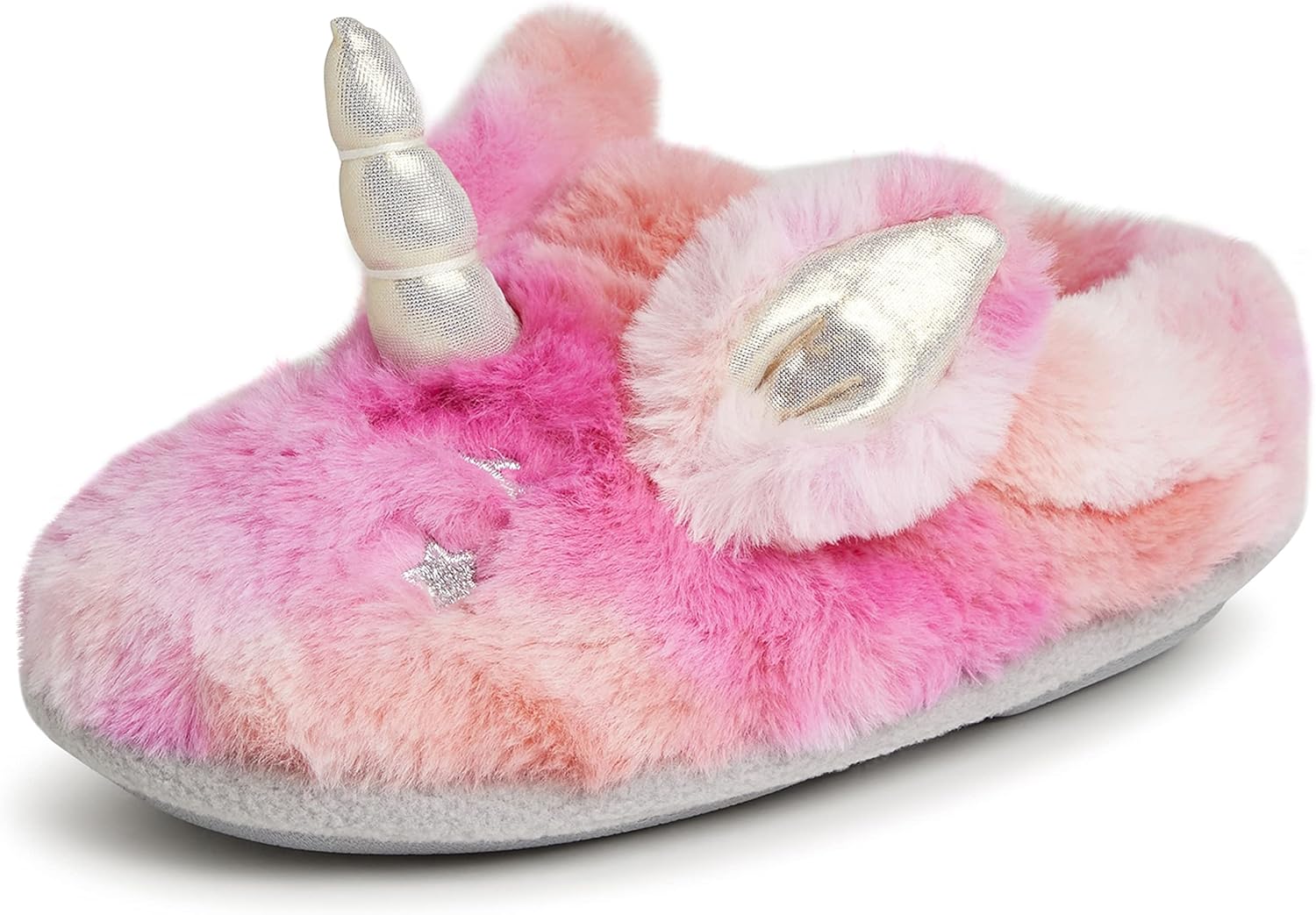 Dearfoams unisex-child Kids Toddlers Whimsical Animal Critter Washable Slipper