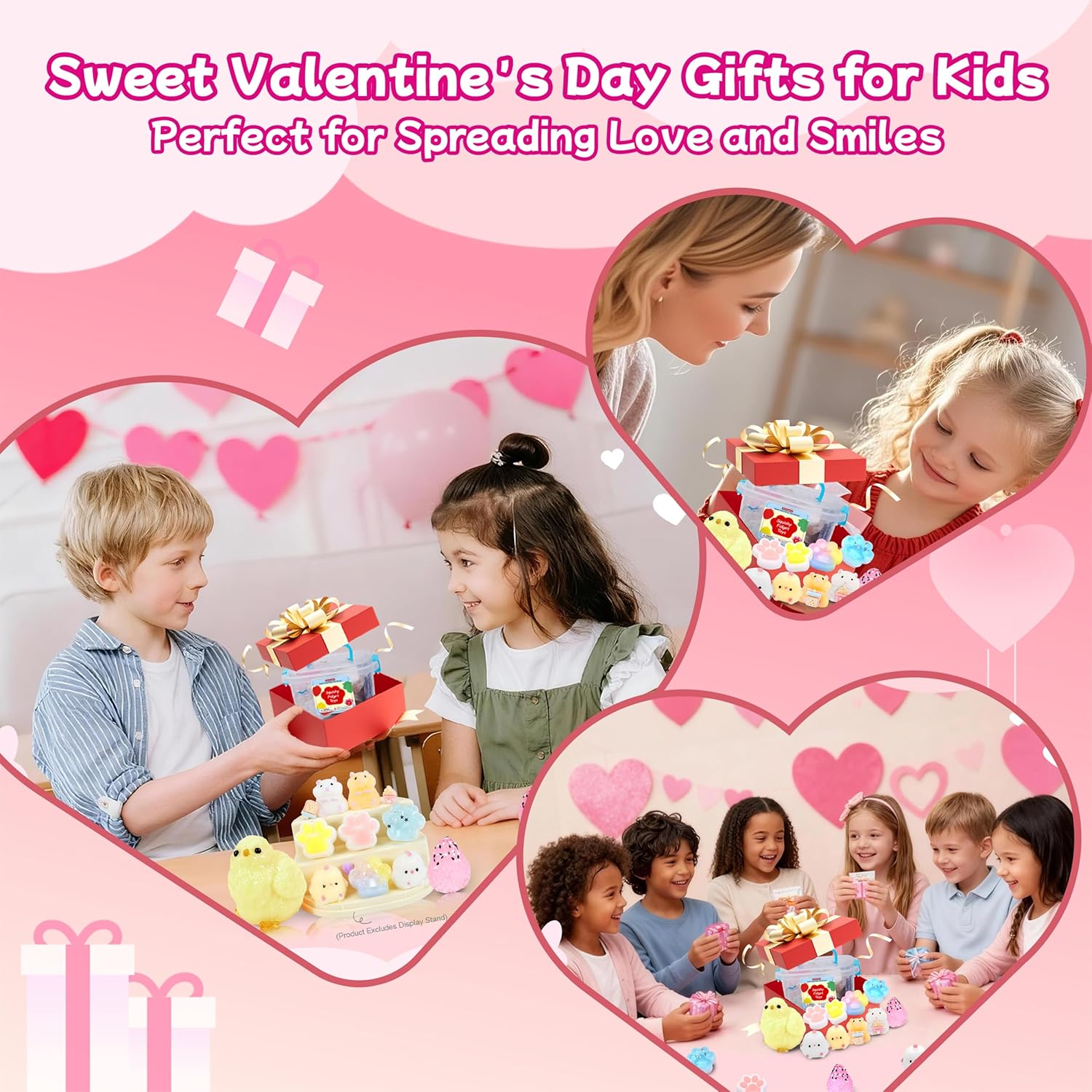 10 Pack Taba Squishies with Toy Box & Cute Stickers, Kawaii Squishy Stress Relief Toys Party Favors for Kids 4-8 8-12, Squishy Sensory Fidget Toys for Kids ，Birthday Xmas Gifts for Girls&Boys