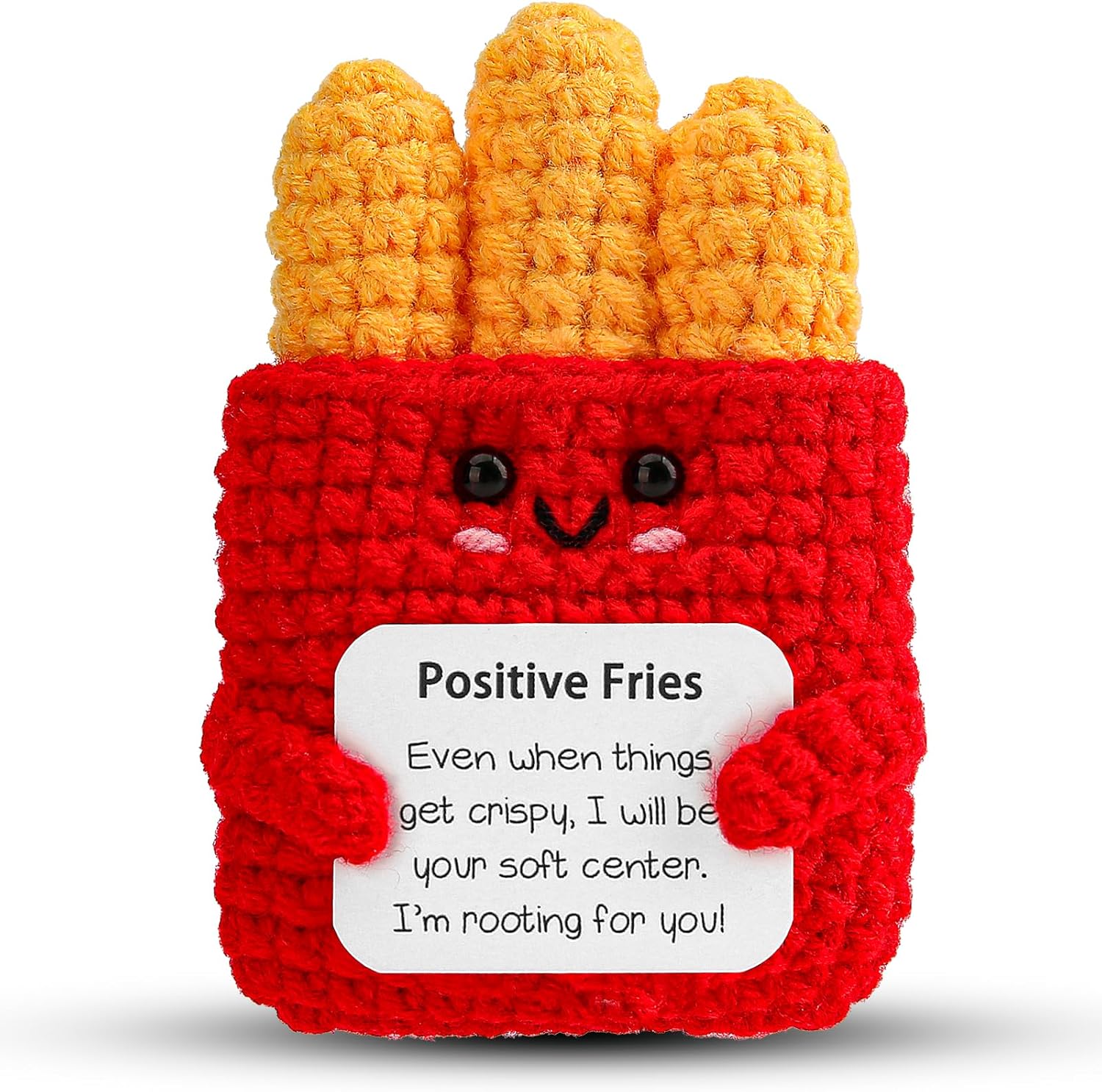 Hoedia Emotional Pickle Small Mother’s Day Easter Gifts for Women Men Her Him, Crochet Cucumber Cute Funny Inspirational Support Stuffers College Office Friend Birthday Basket Filler Decorations