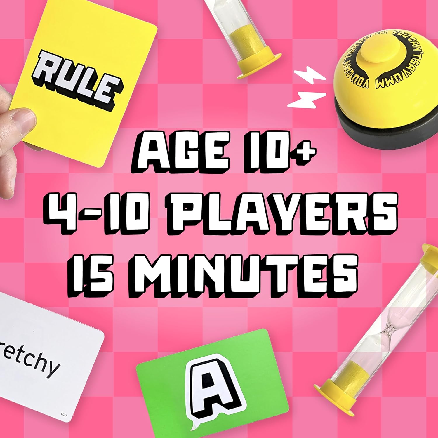 Big Potato You Can't Say UMM: A Party Game for Family and Adults, Fast-Paced Family Word Game, Must Have for Game Night, Bonus Content Included