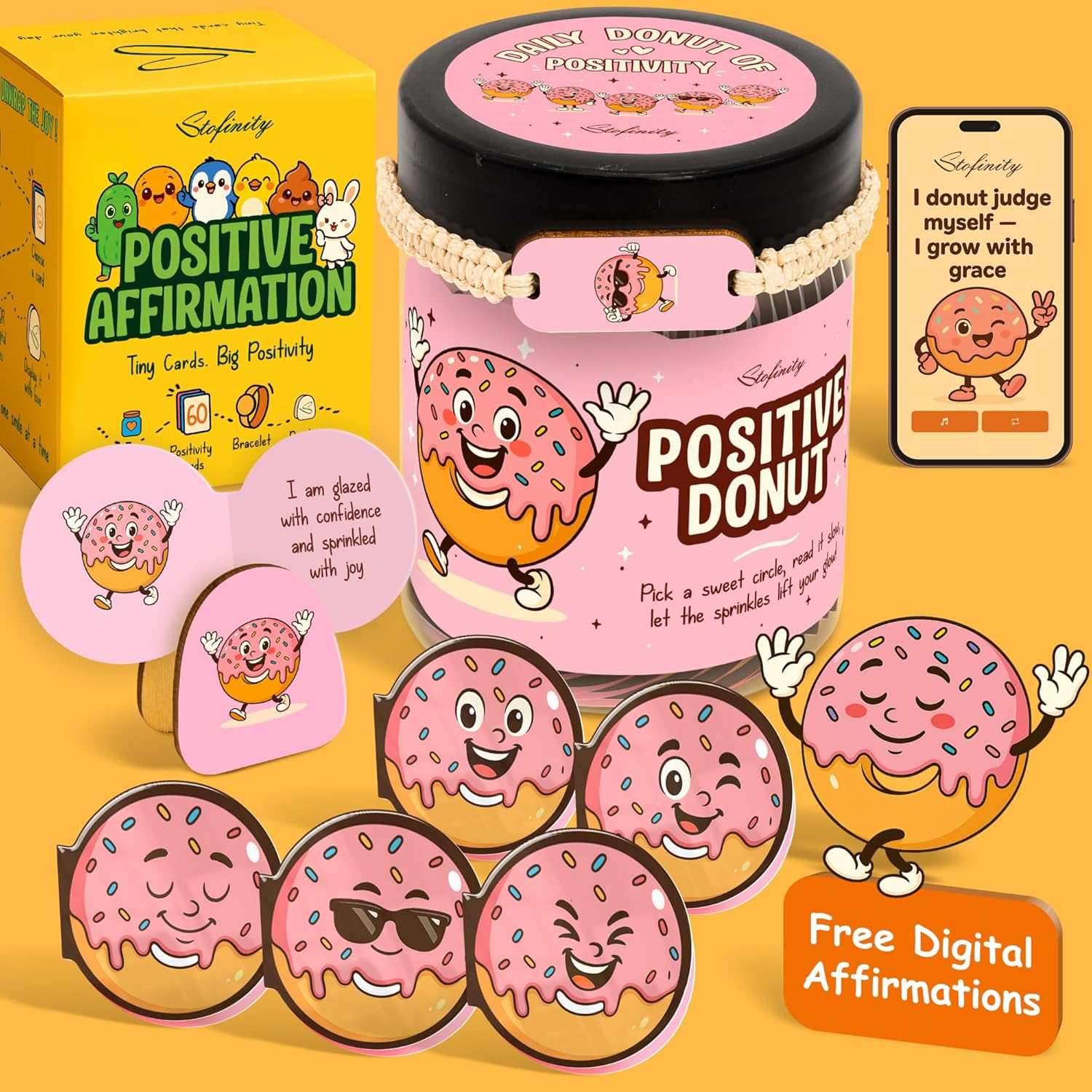 60 Positive Pickle Affirmation Cards Jar - Funny Valentines Day Gifts For Teen Girls Trendy Stuff, Valentine Pickle Gifts For Women, Cute Birthday Gift For Friends, Daughter, Sister, Adult