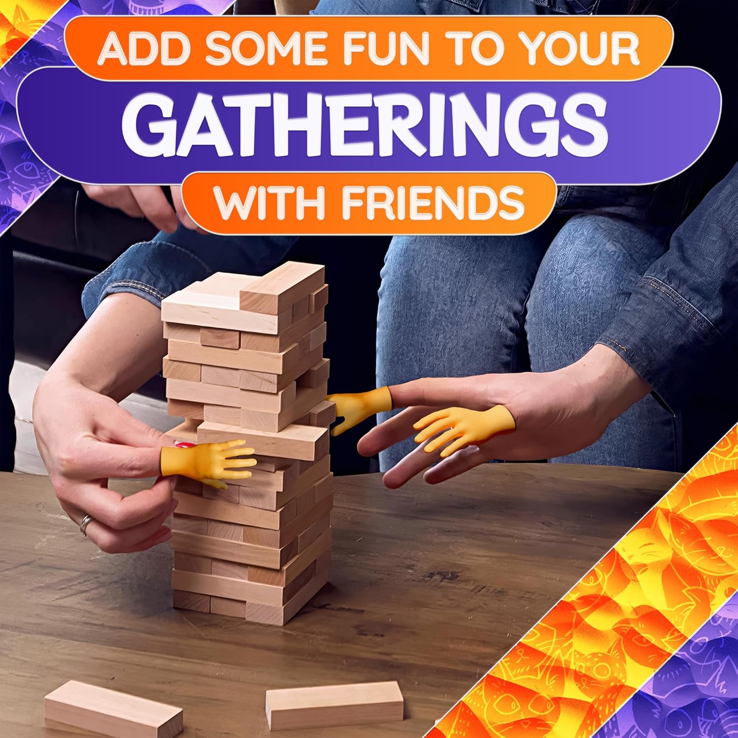 10Pcs Tiny Hands for Fingers Hands Puppets - Five Lefts & Rights Little Hands Prank Realistic Mini Hands for Gag Performance - Rubber Small Hands for Funny Party Favors Miniature Hands Tiny Things