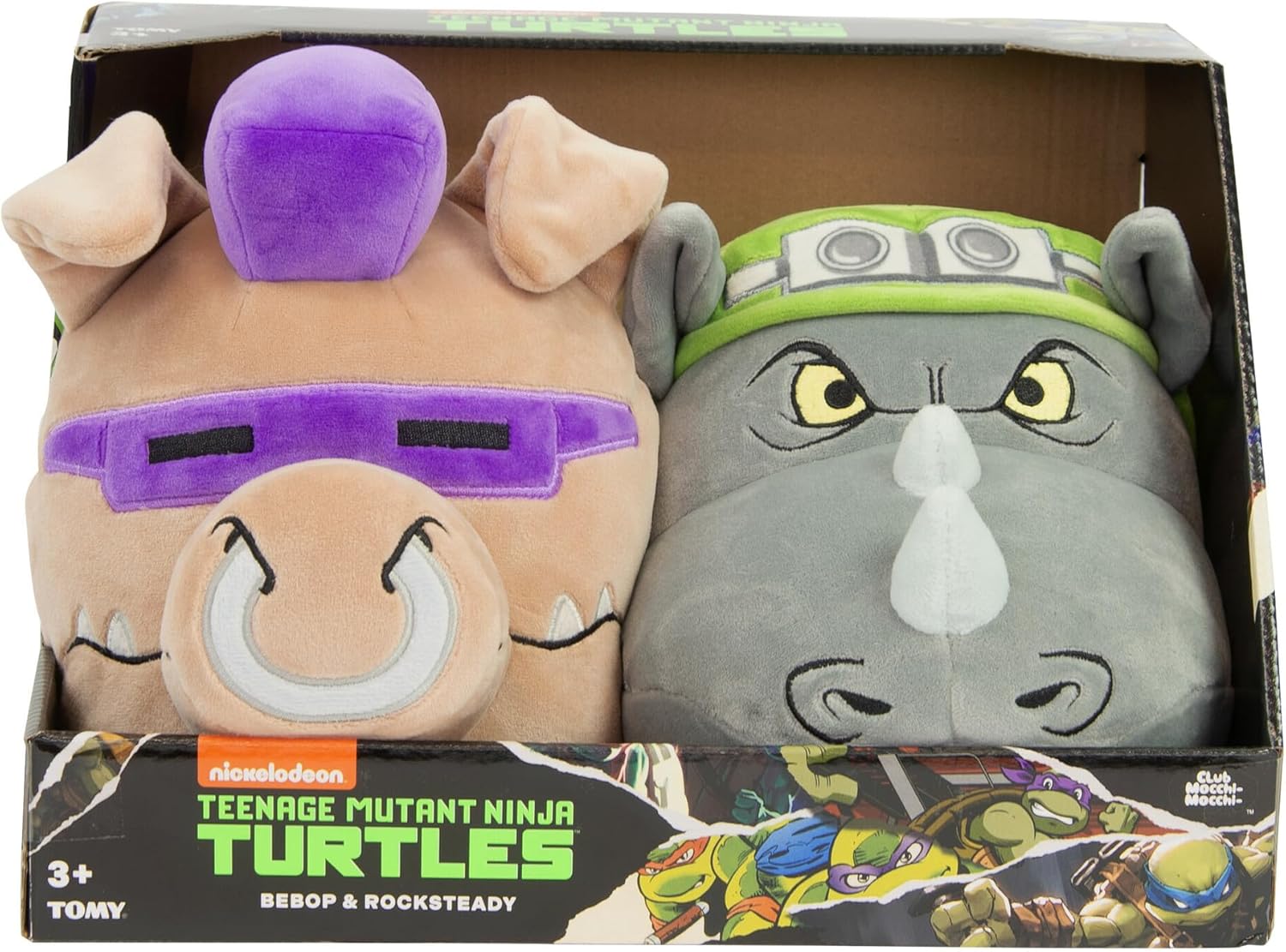 Club Mocchi-Mocchi- Teenage Mutant Ninja Turtles Plush - TMNT Leonardo Plushie - Ninja Turtle Stuffed Animal Toys and Room Decor - Plush Collectible TMNT Figures - 6 inch