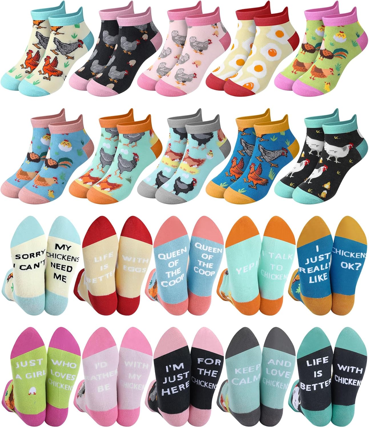10 Pairs Funny Animals Socks Capybara Goat Pig Frog Chicken Dachshund Socks Animal Valentine Gifts