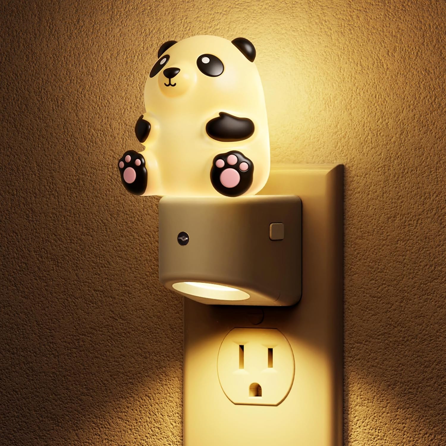 L LOHAS LED Plug in Night Light for Kids, 3D Cute Puppy Night Lights with Dusk to Dawn Sensor, RGB+Soft White 3000K Dog Night Light, Christmas Birthday Gift Nightlight for Kids, Room Decor