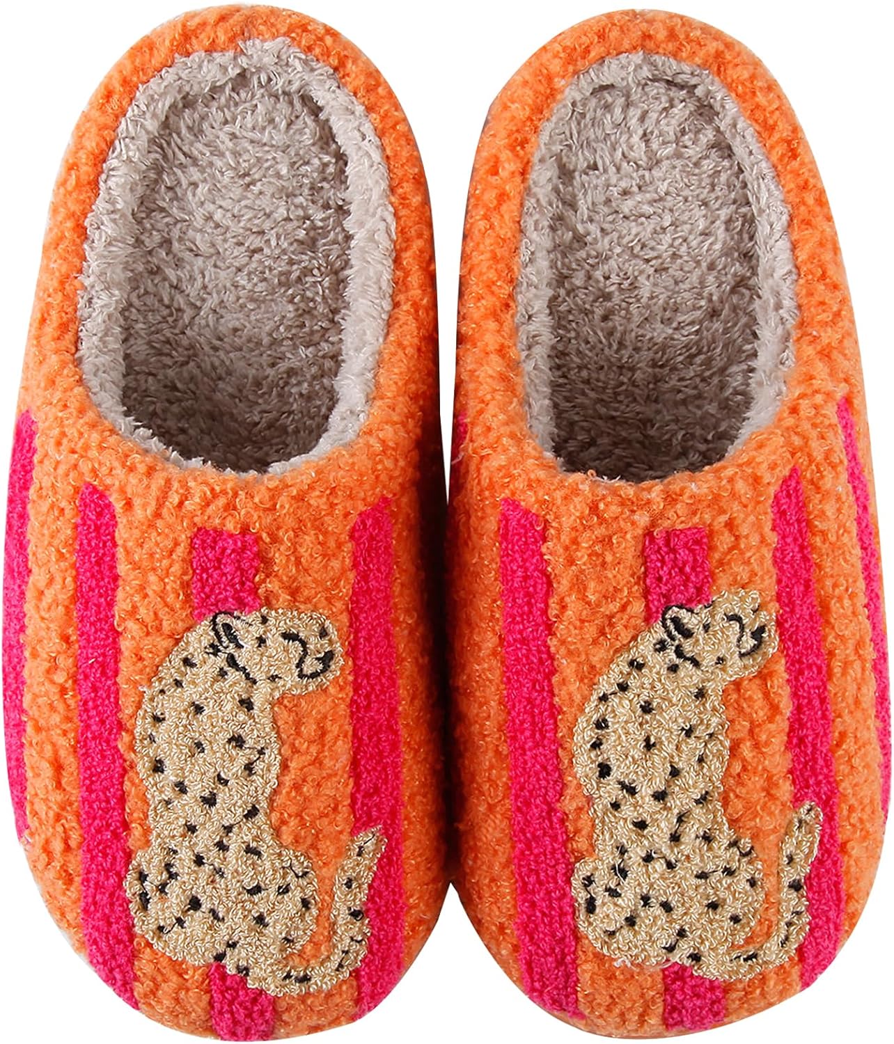 Cute Animal Slippers for Women Man Cartoon Animal Slippers for Woman Fuzzy Memory Foam Winter Warm Fluffy Shoes