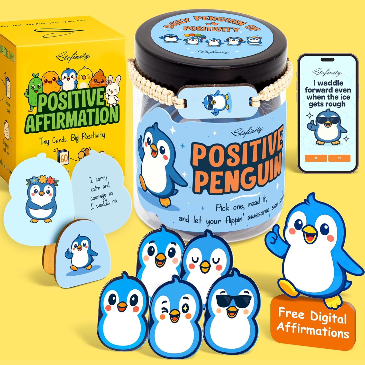 60 Positive Pickle Affirmation Cards Jar - Funny Valentines Day Gifts For Teen Girls Trendy Stuff, Valentine Pickle Gifts For Women, Cute Birthday Gift For Friends, Daughter, Sister, Adult