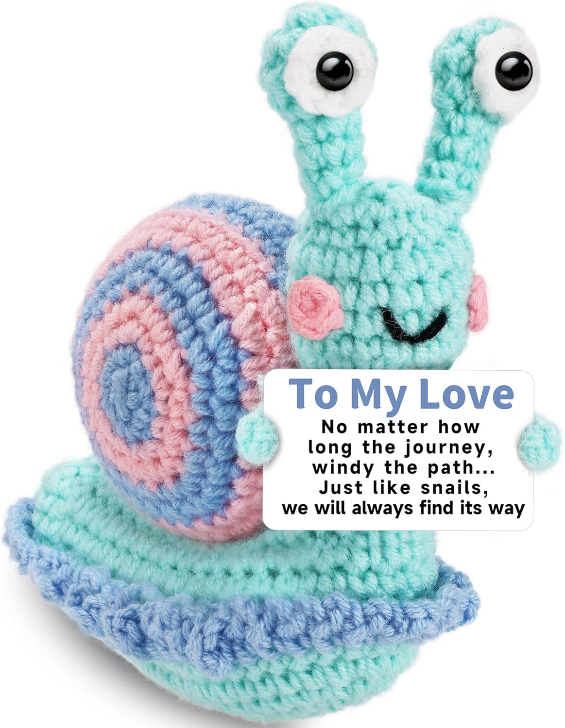 Hoedia Emotional Pickle Small Mother’s Day Easter Gifts for Women Men Her Him, Crochet Cucumber Cute Funny Inspirational Support Stuffers College Office Friend Birthday Basket Filler Decorations